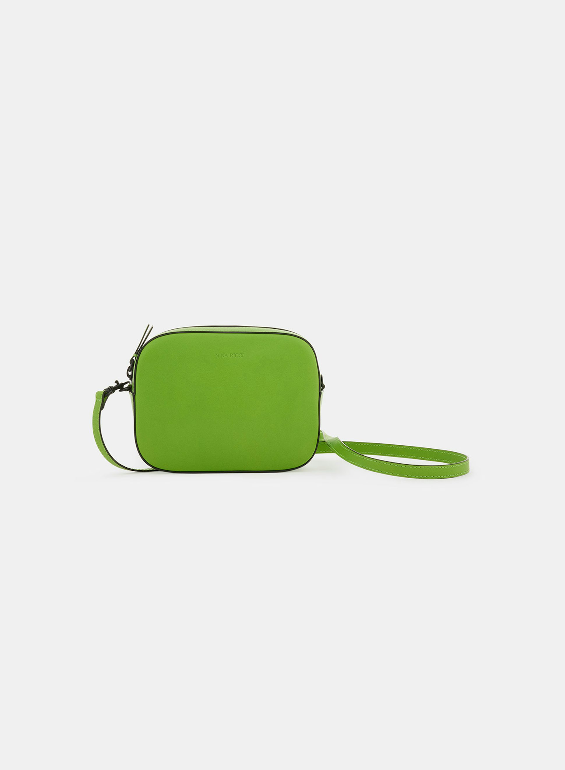 Bolso cámara de piel verde con bandolera - Nina Ricci
