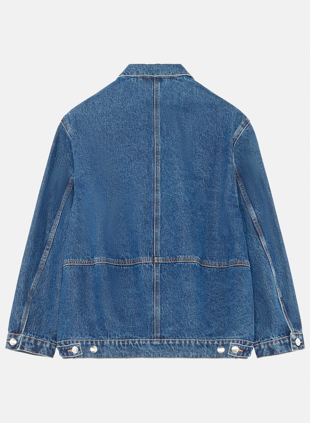 Cotton denim cocoon jacket dark blue - Nina Ricci