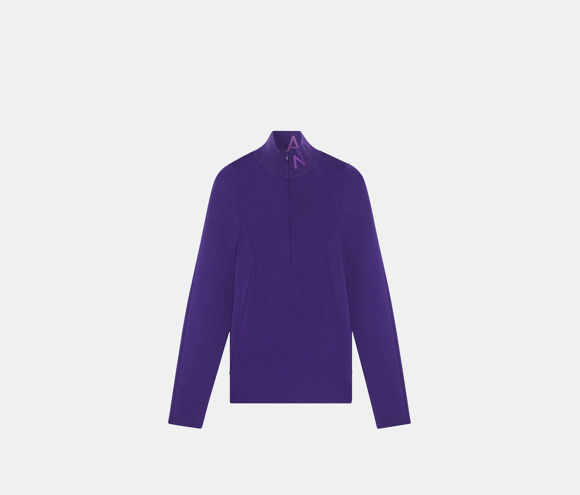 Purple Scuba diving suit cutout sweater - Nina Ricci