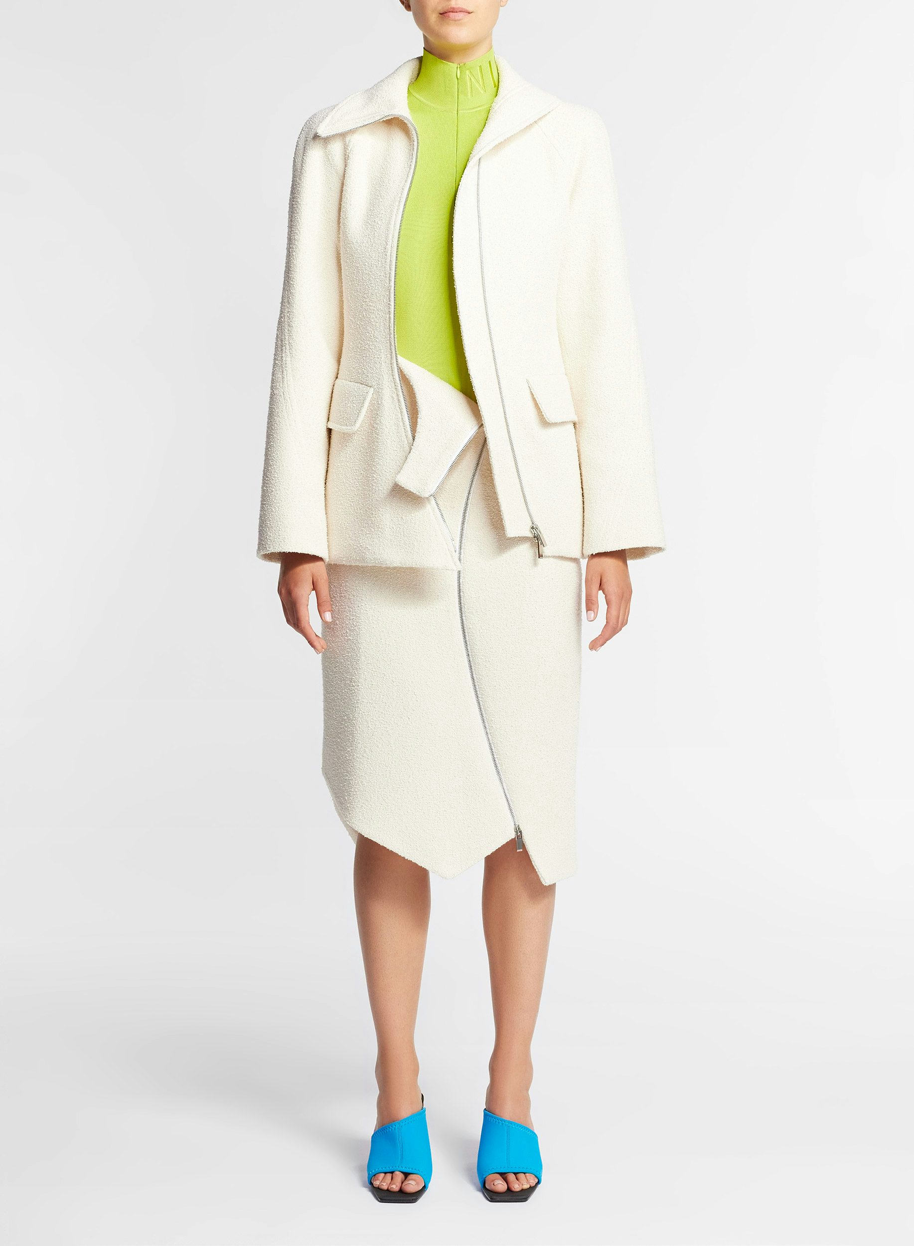 Bouclette cotton jacket Off-white - Nina Ricci