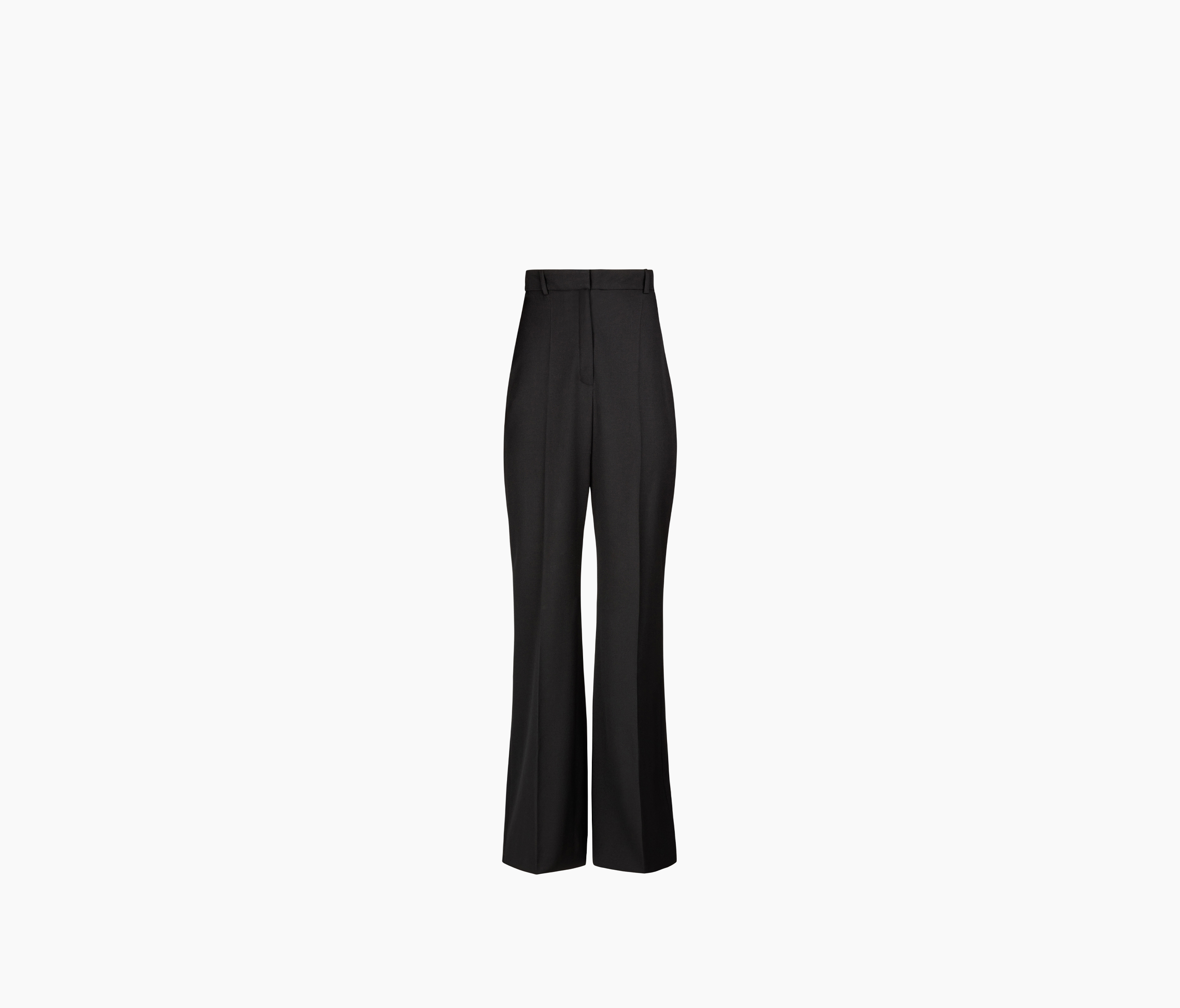 Wool Gabardine Large Pants Black - Nina Ricci