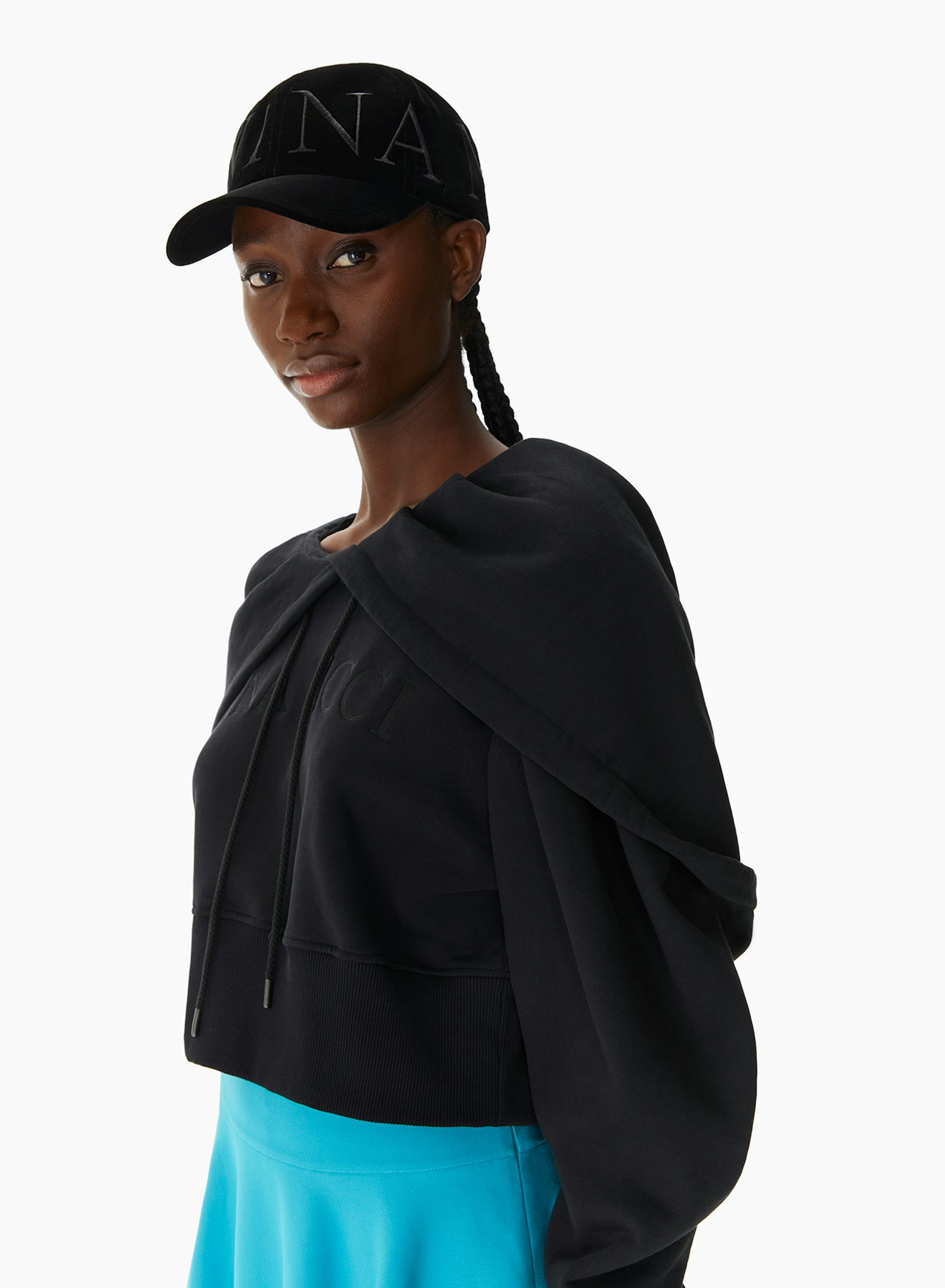 Velvet Baseball Cap Black - Nina Ricci