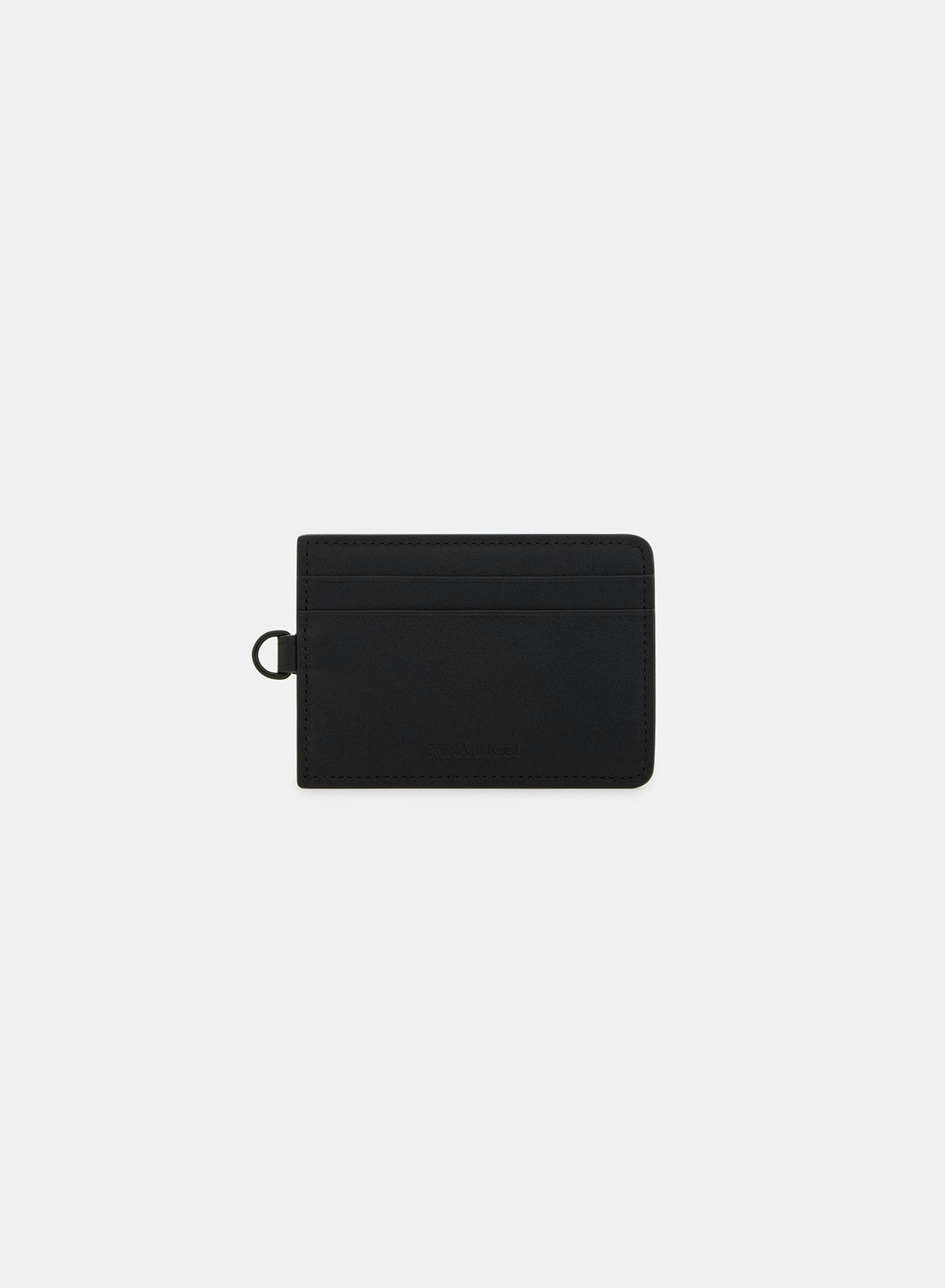 Black Leather Card Holder - Nina Ricci