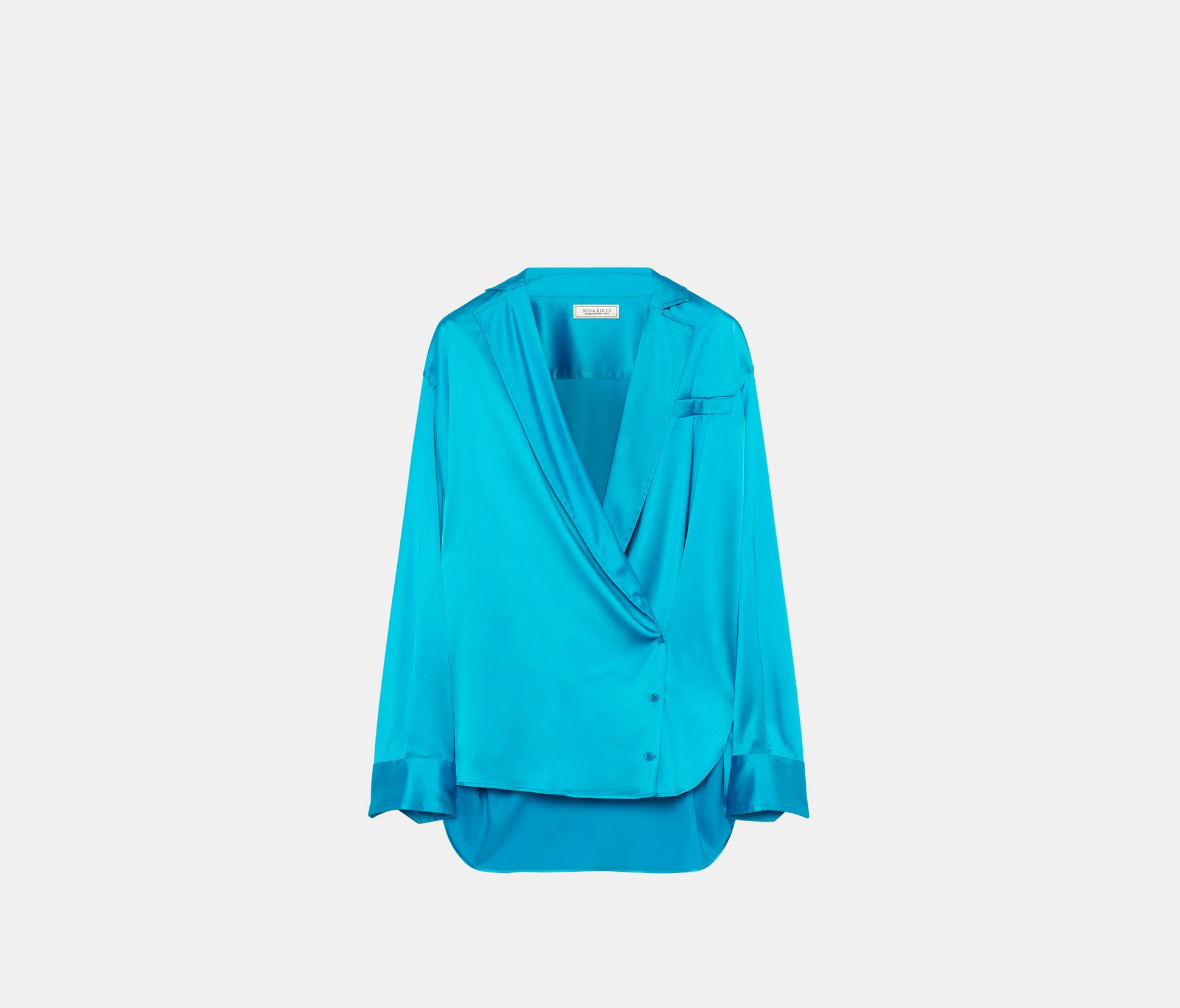Blouse Cache-Cœur en Satin