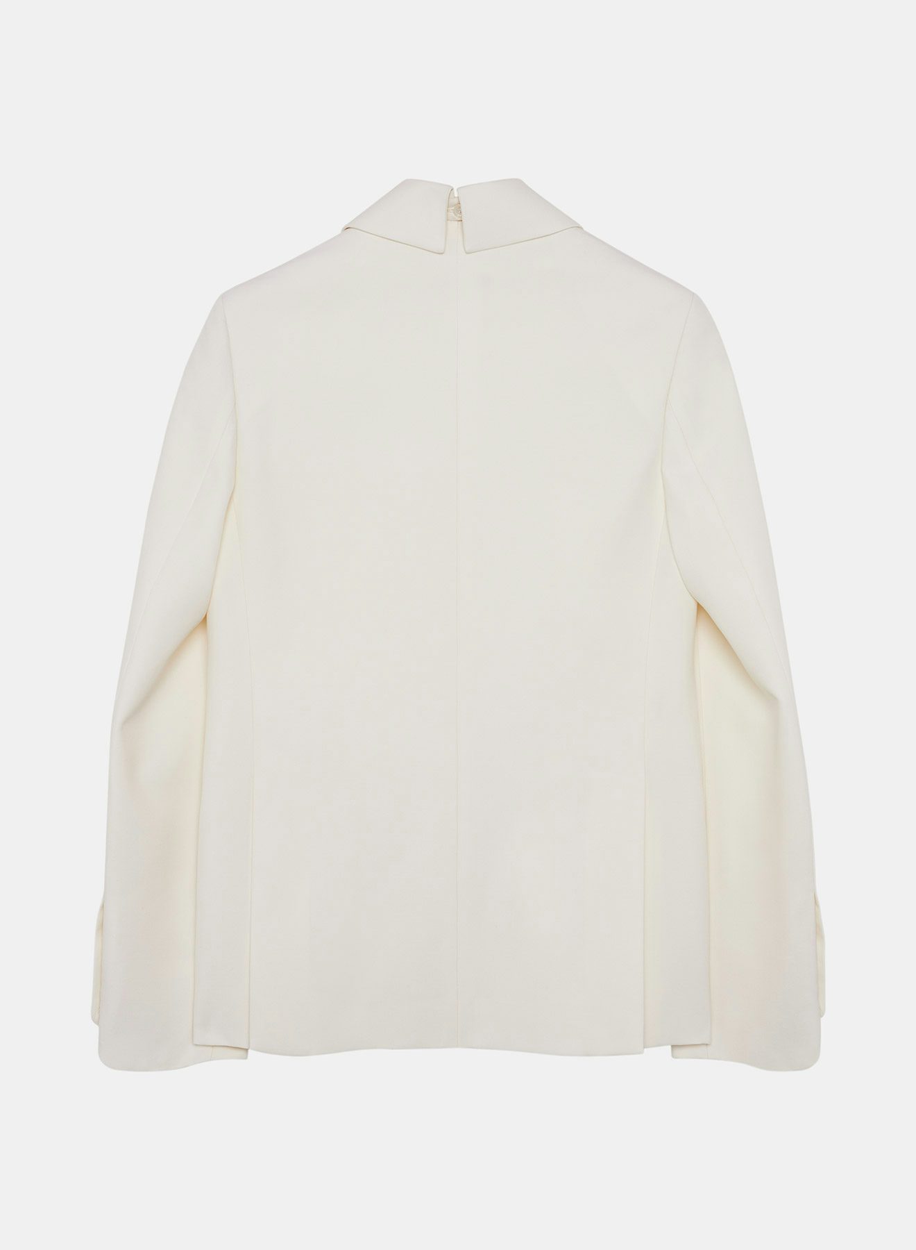 Ivory Light Wool Gabardine Blazer Jacket - Nina Ricci