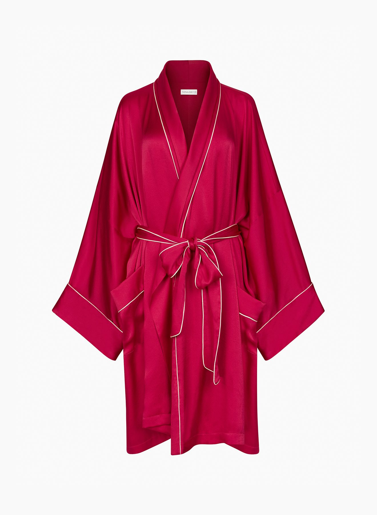 Satin Kimono fuchsia - Nina Ricci