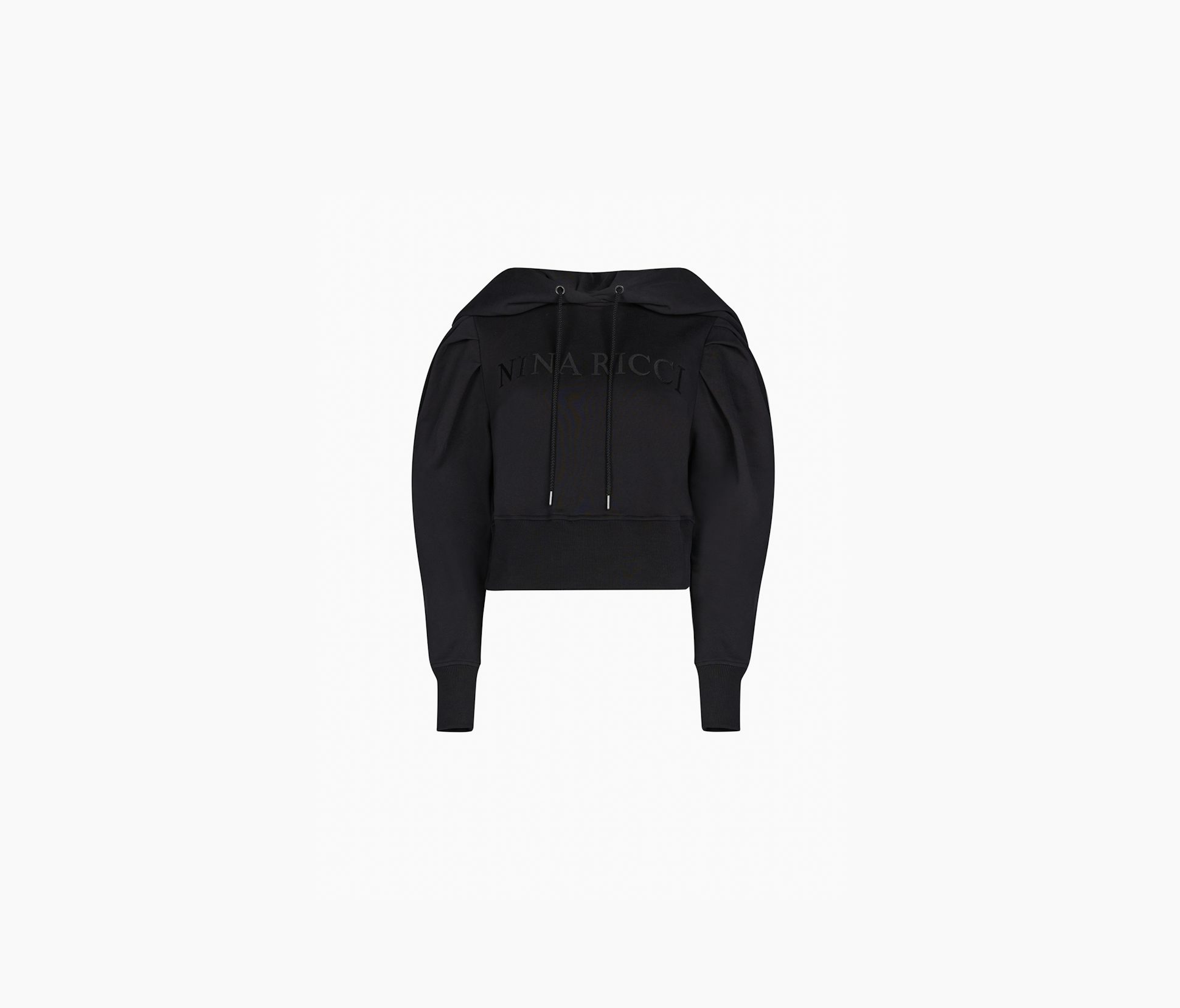 Cropped Pull-Over Fleece Hoodie XS