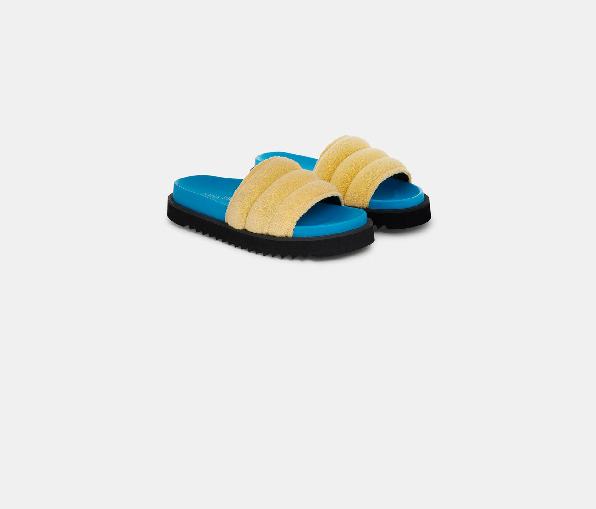 Chanclas de tejido de rizo