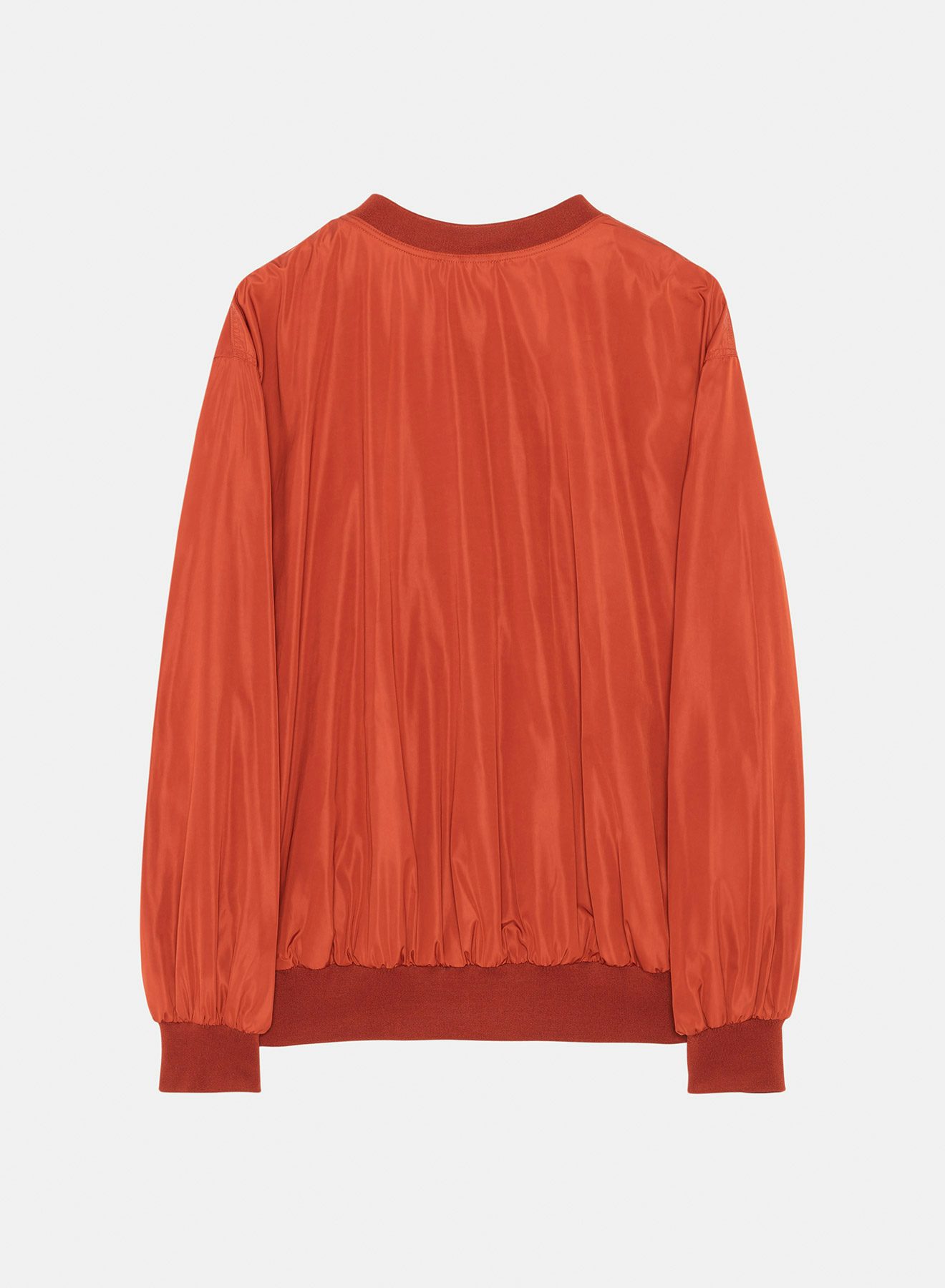 Sweatshirt en matière technique rouge brique - Nina Ricci
