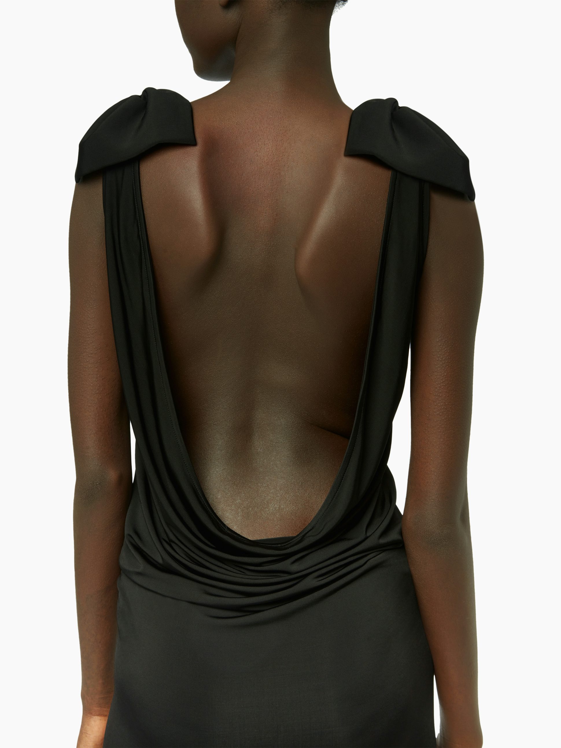 Fluid open back dress in black - Nina Ricci