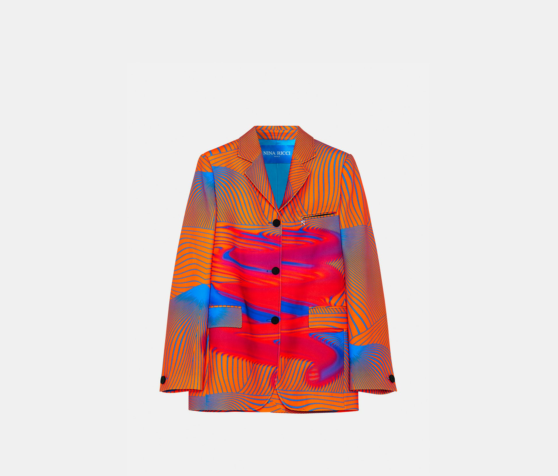 Veste en gabardine recyclée orange - Nina Ricci
