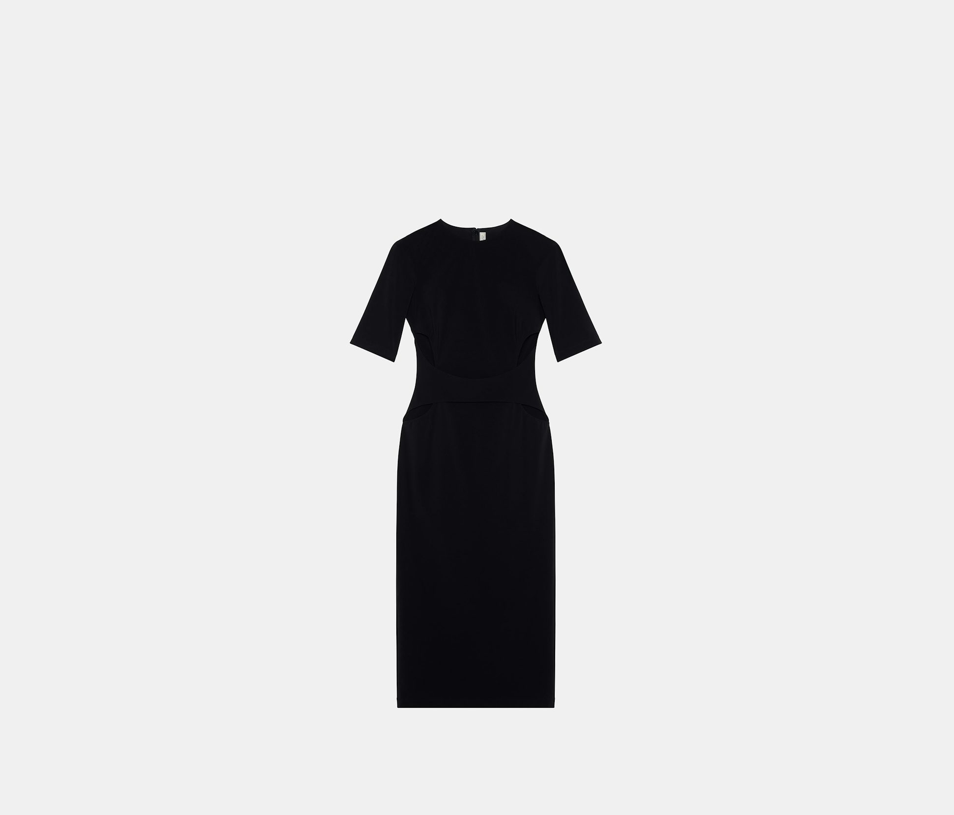 Black Dress with cutouts on the hips in light neoprene - Nina Ricci