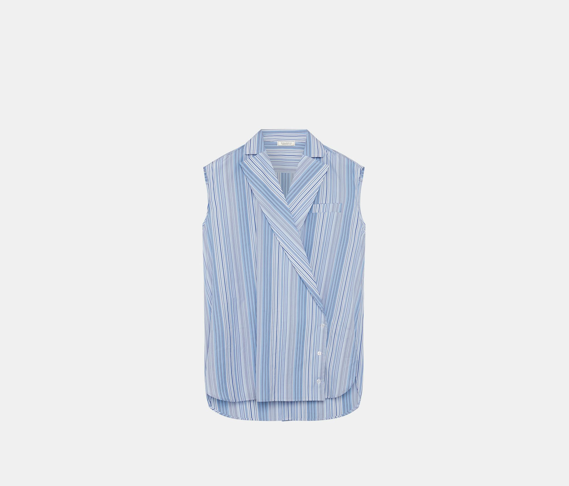 Blouse sans Manche Cache-Cœur