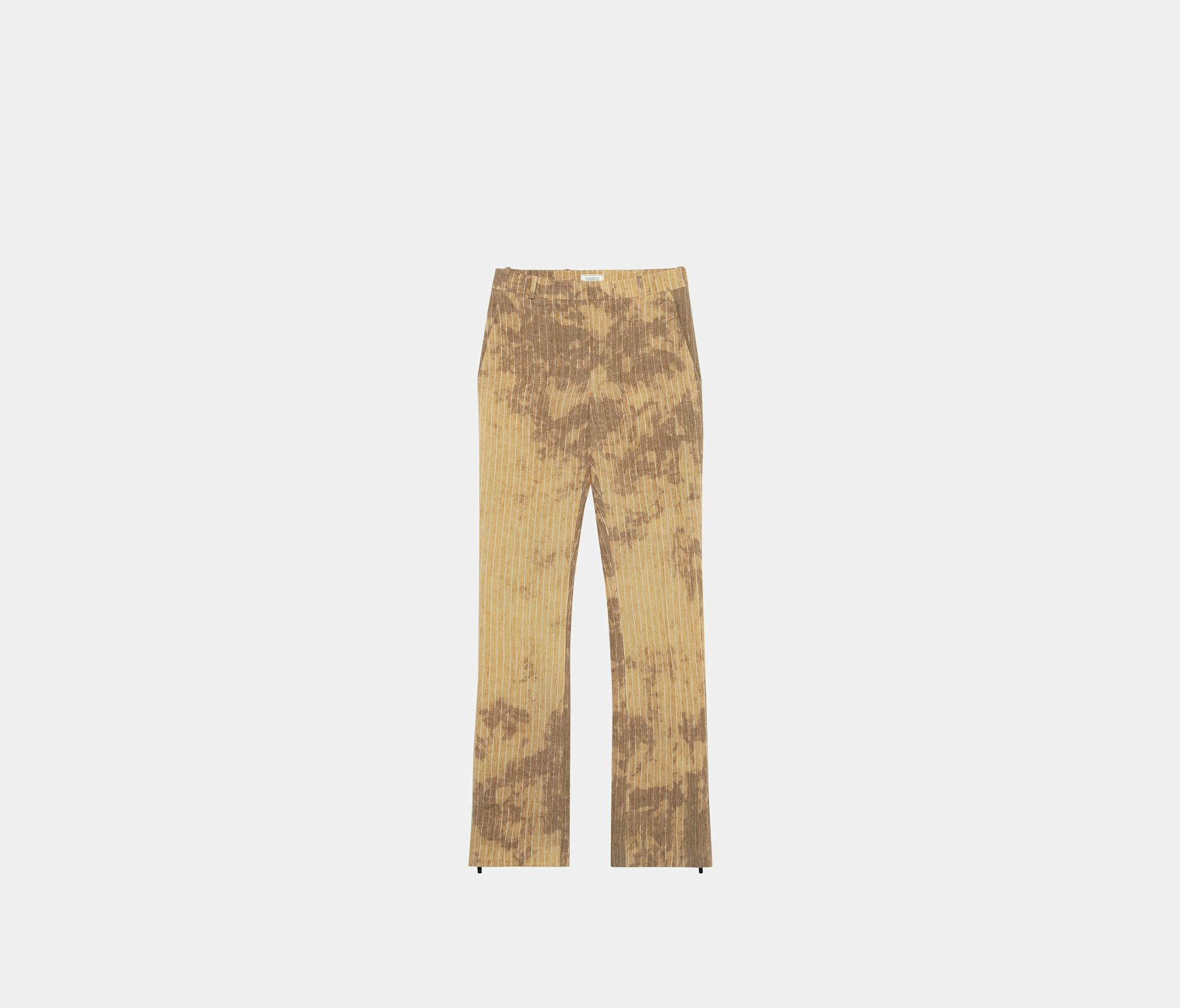Pantalón recto de lino tie dye