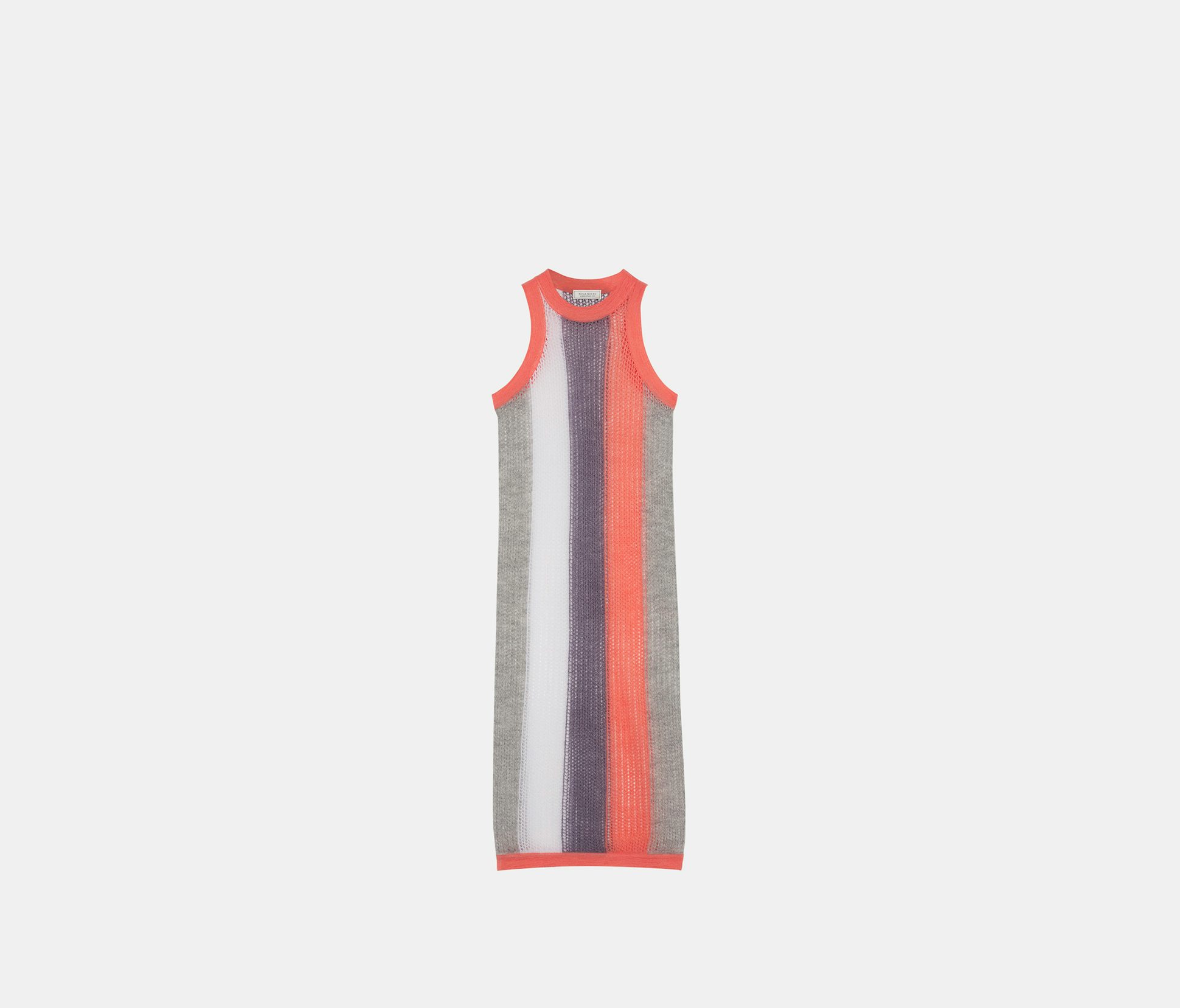 Vestido sin mangas de redecilla