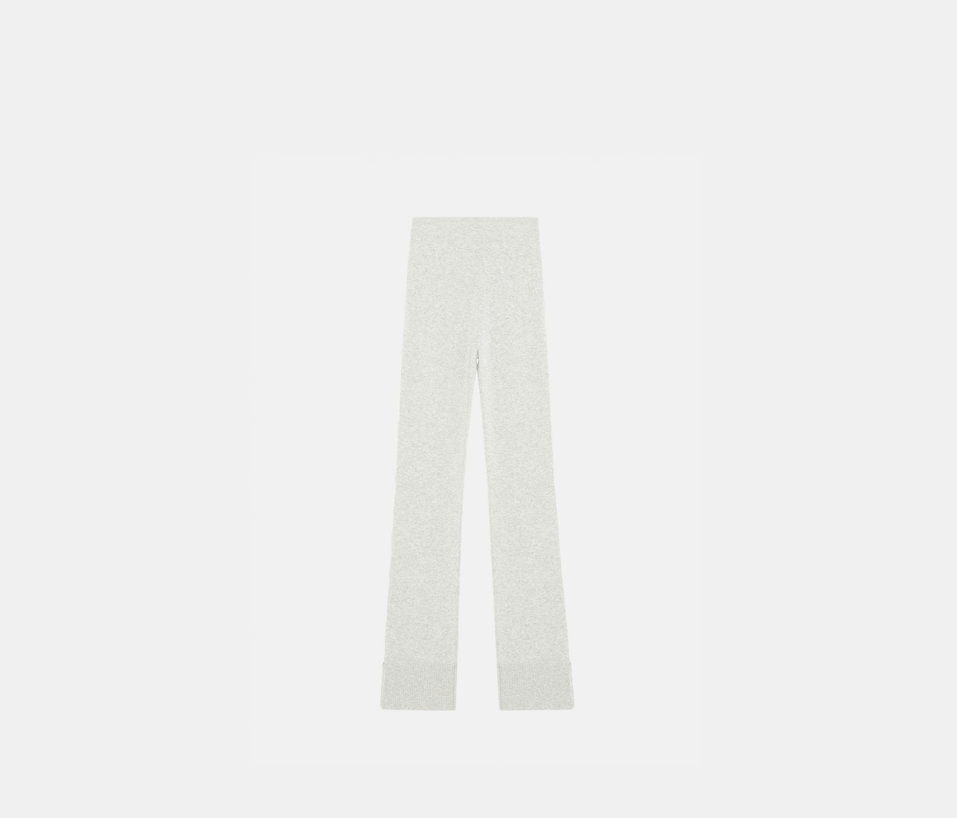 Pantalon en cachemire intarsia gris chiné - Nina Ricci