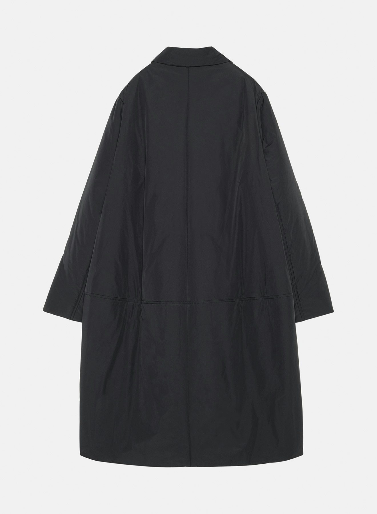 Taffeta padded cocoon coat black - Nina Ricci