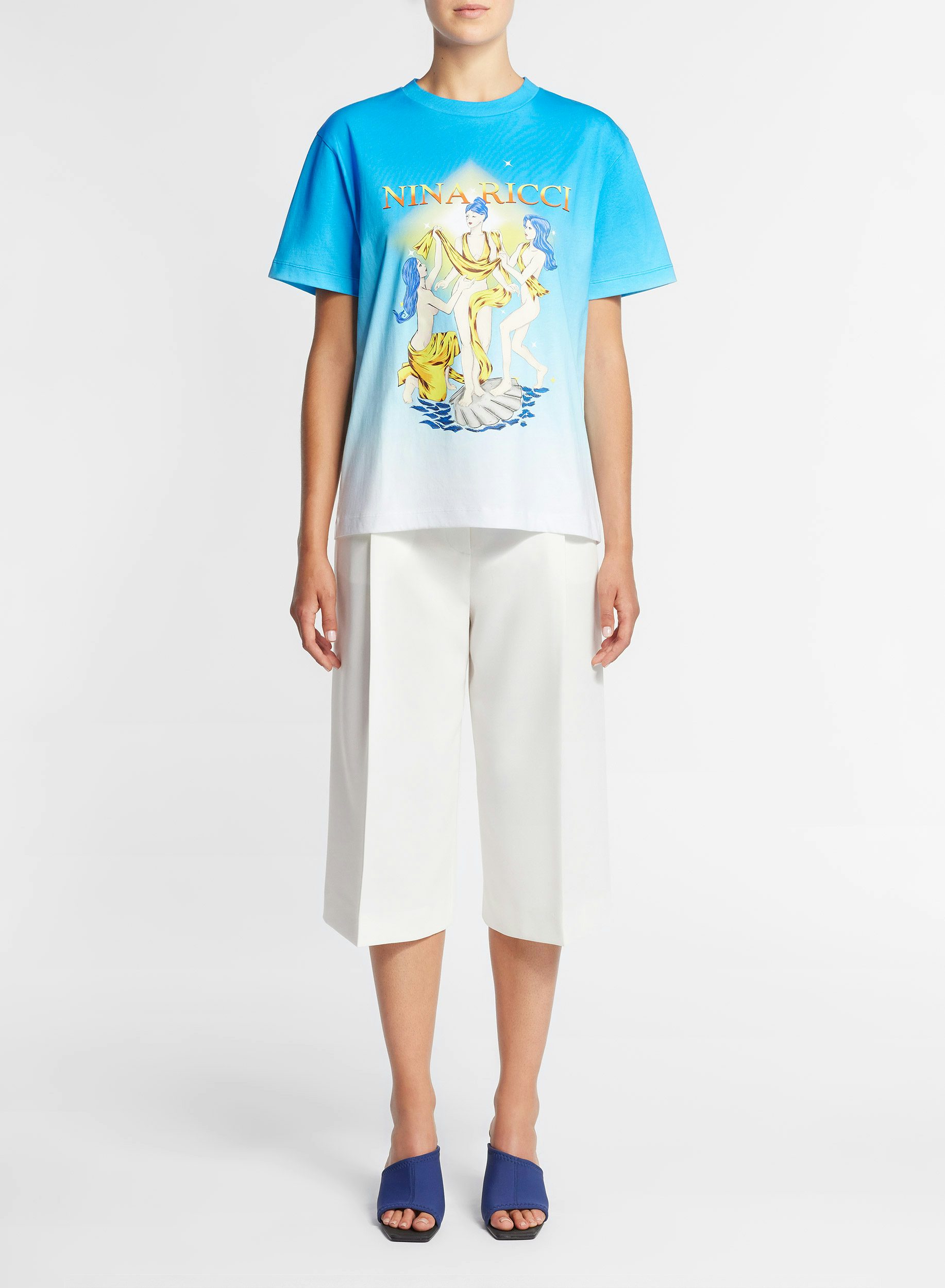  Camiseta de algodón Sunrise con estampado «Les 3 Grâces» - Nina Ricci