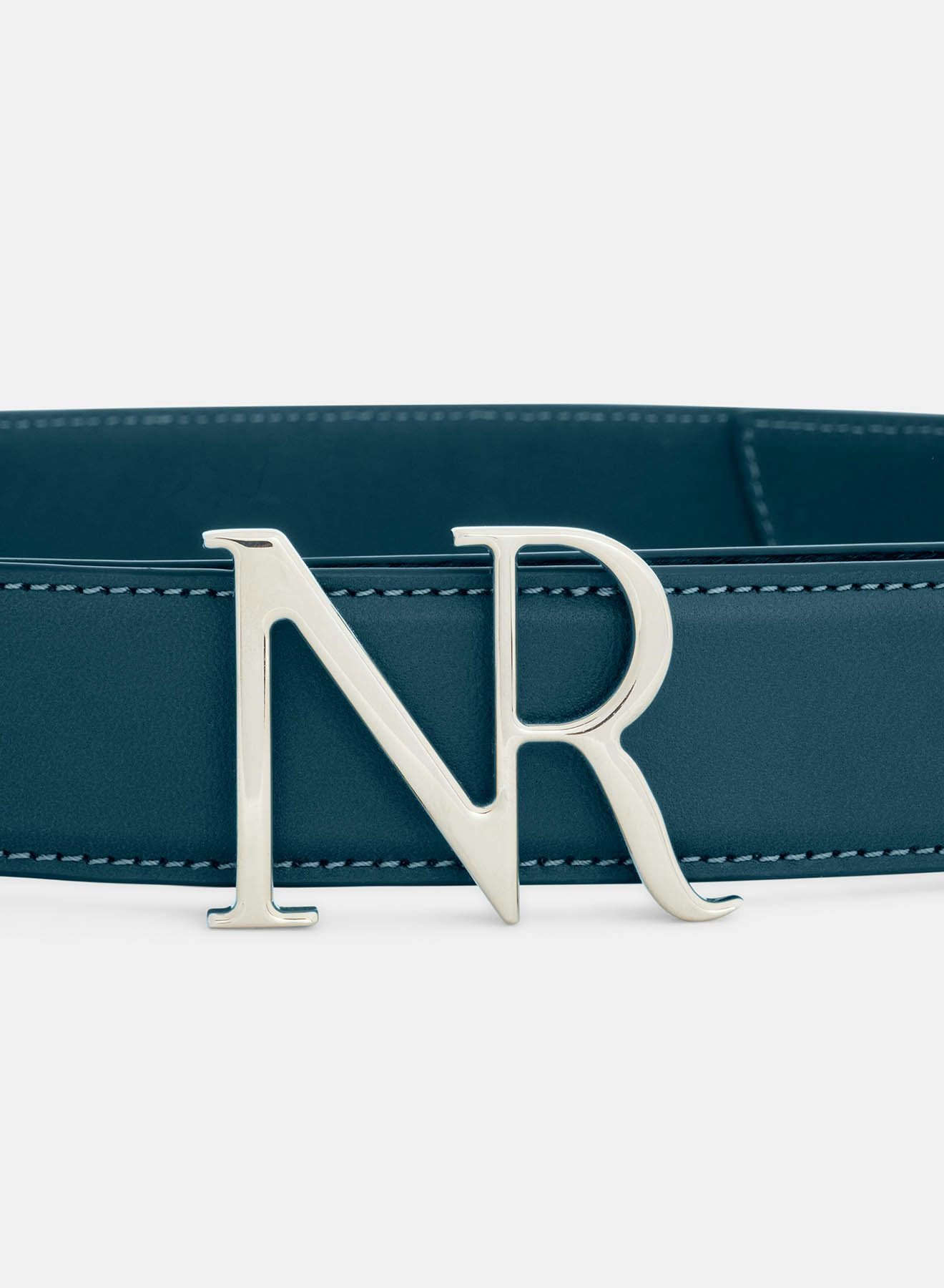 Leather belt blue duck - Nina Ricci