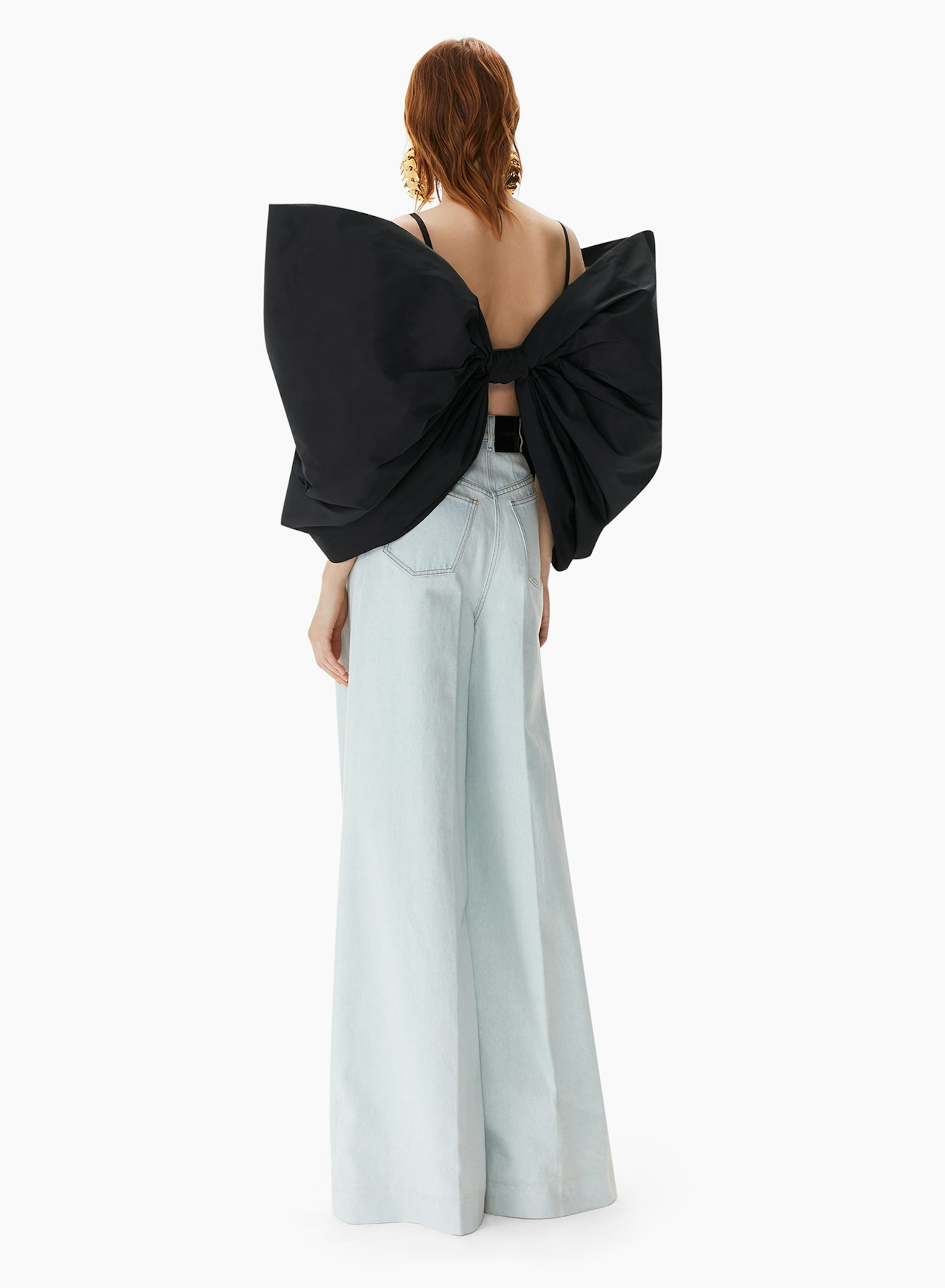 Taffeta Bow Top Black - Nina Ricci