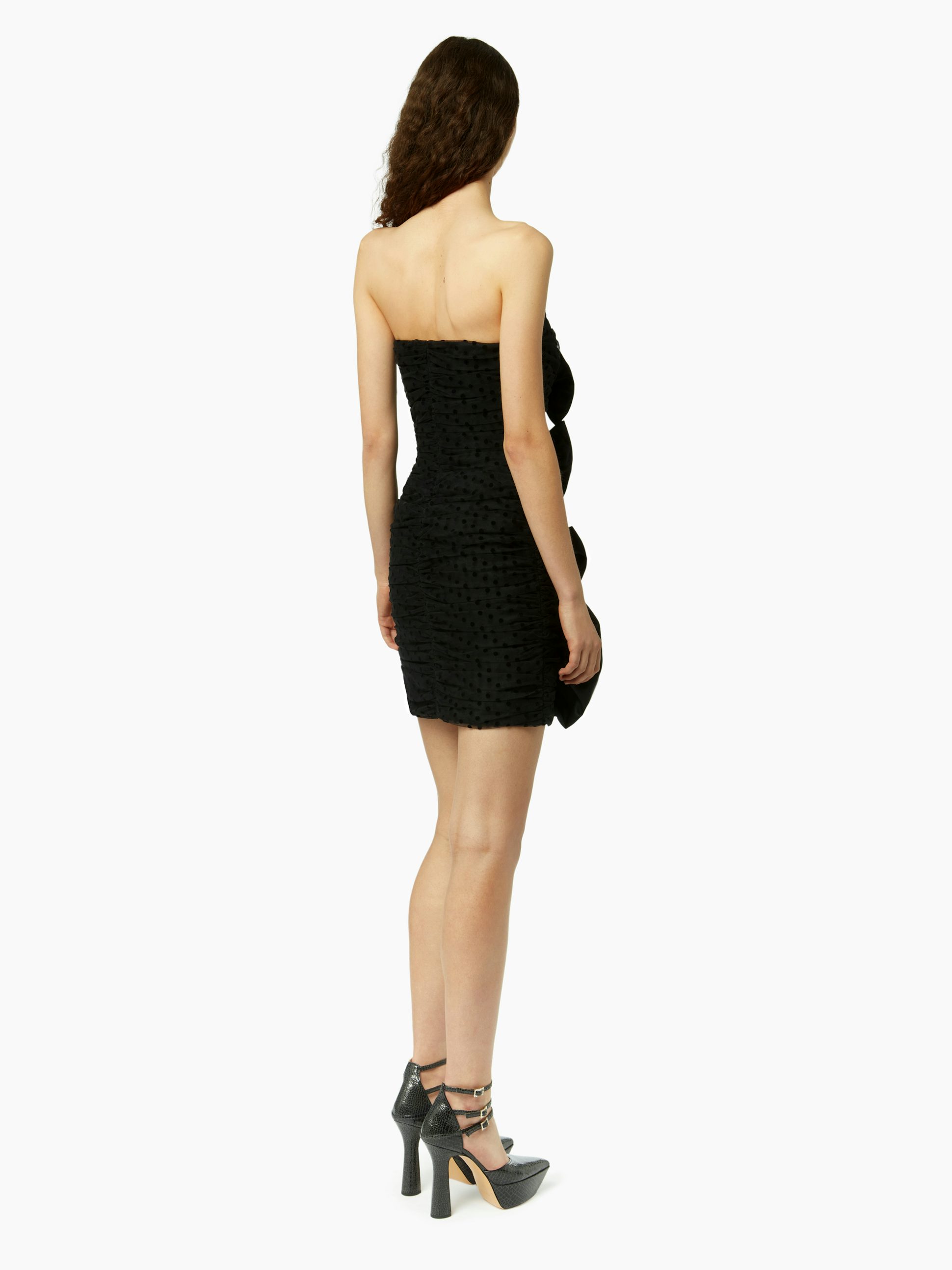 Bustier dress with bow details in black - Nina Ricci