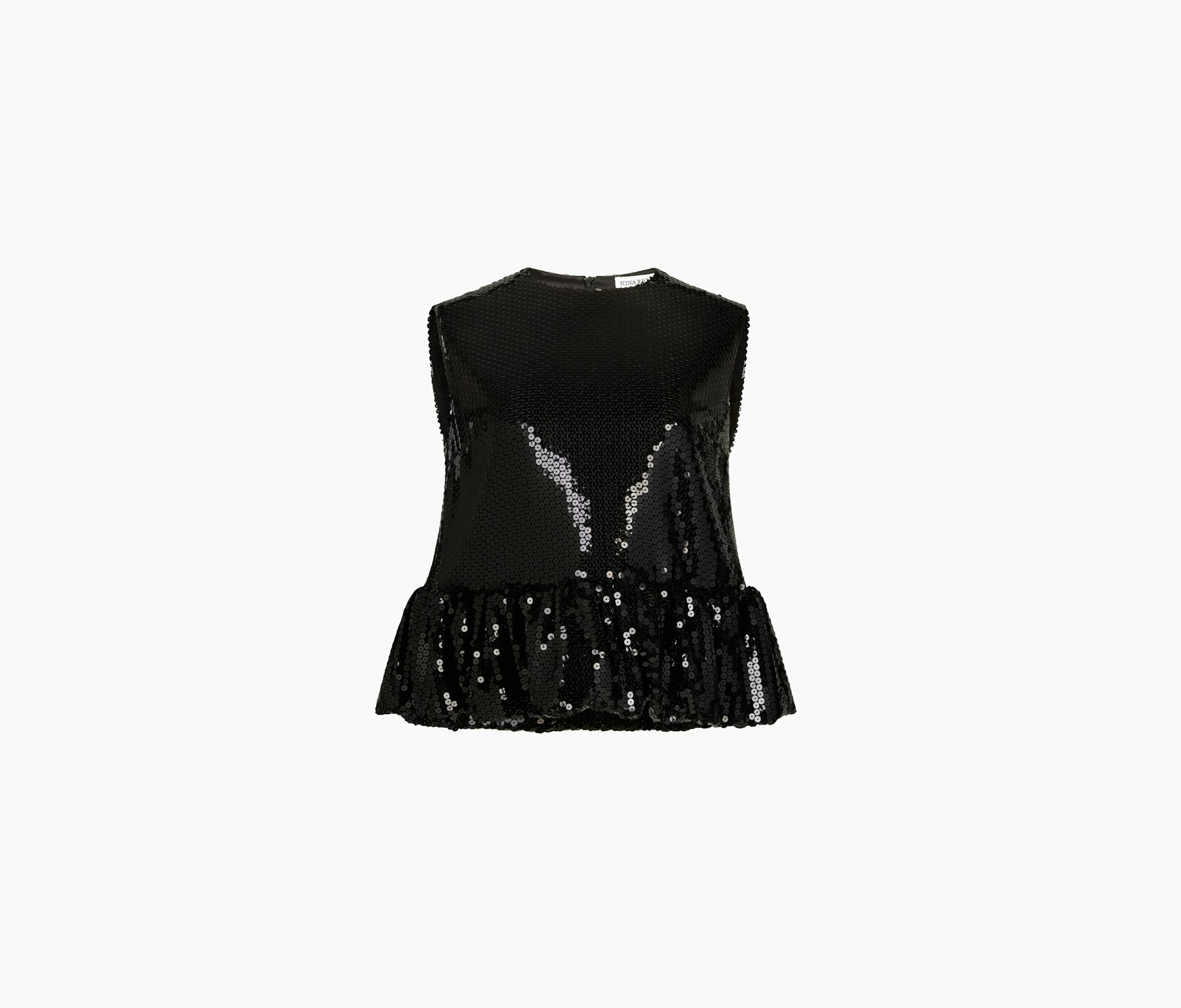 Top Péplum À Sequins 34