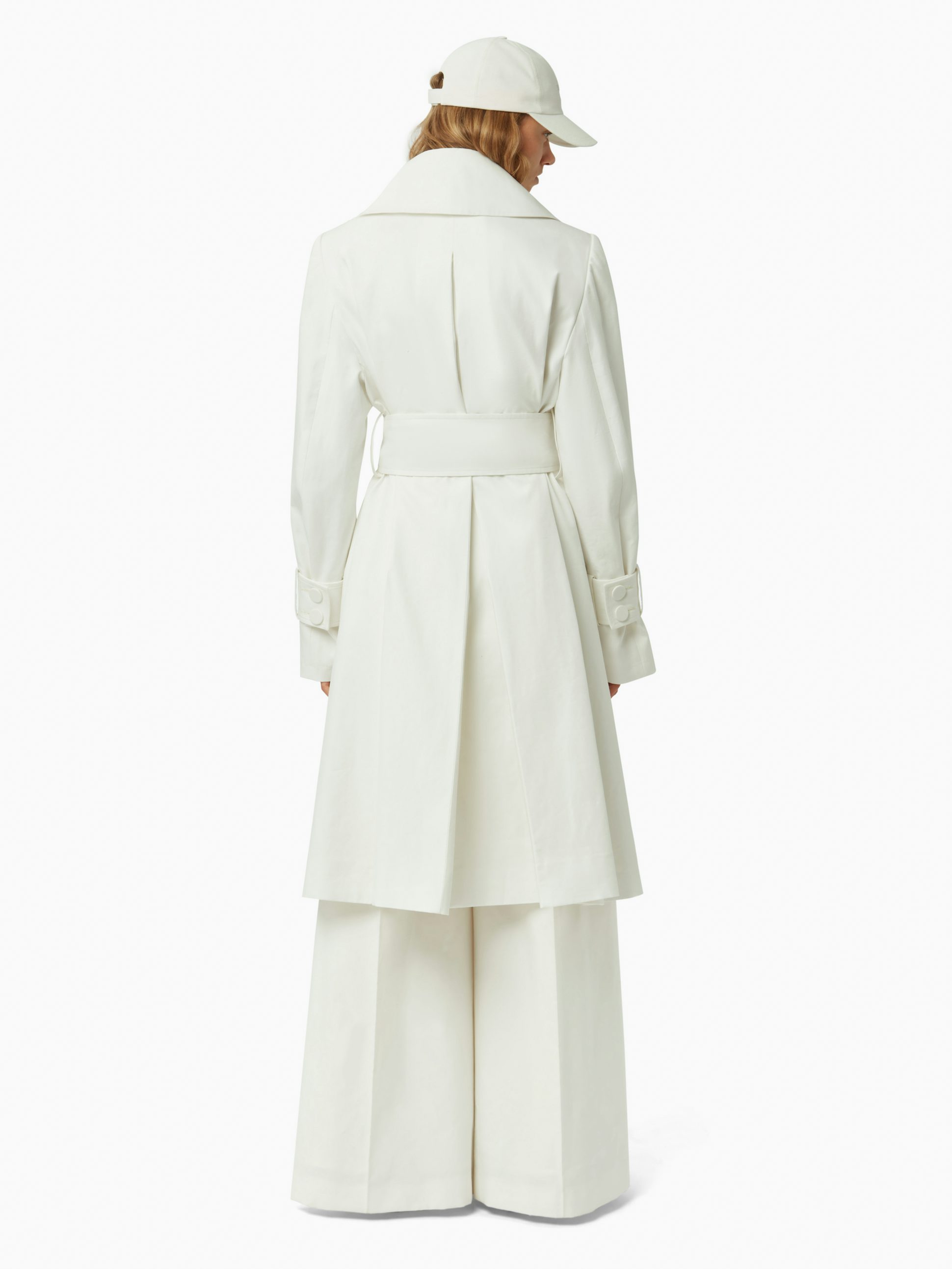 Linen trench coat in natural - Nina Ricci