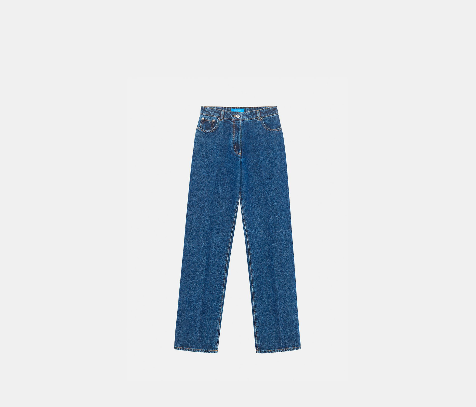 Cotton denim straight pant deep blue - Nina Ricci