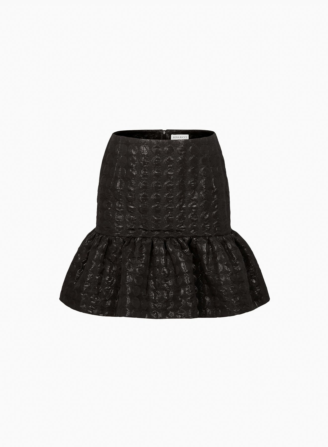 Mini peplum skirt black - Nina Ricci