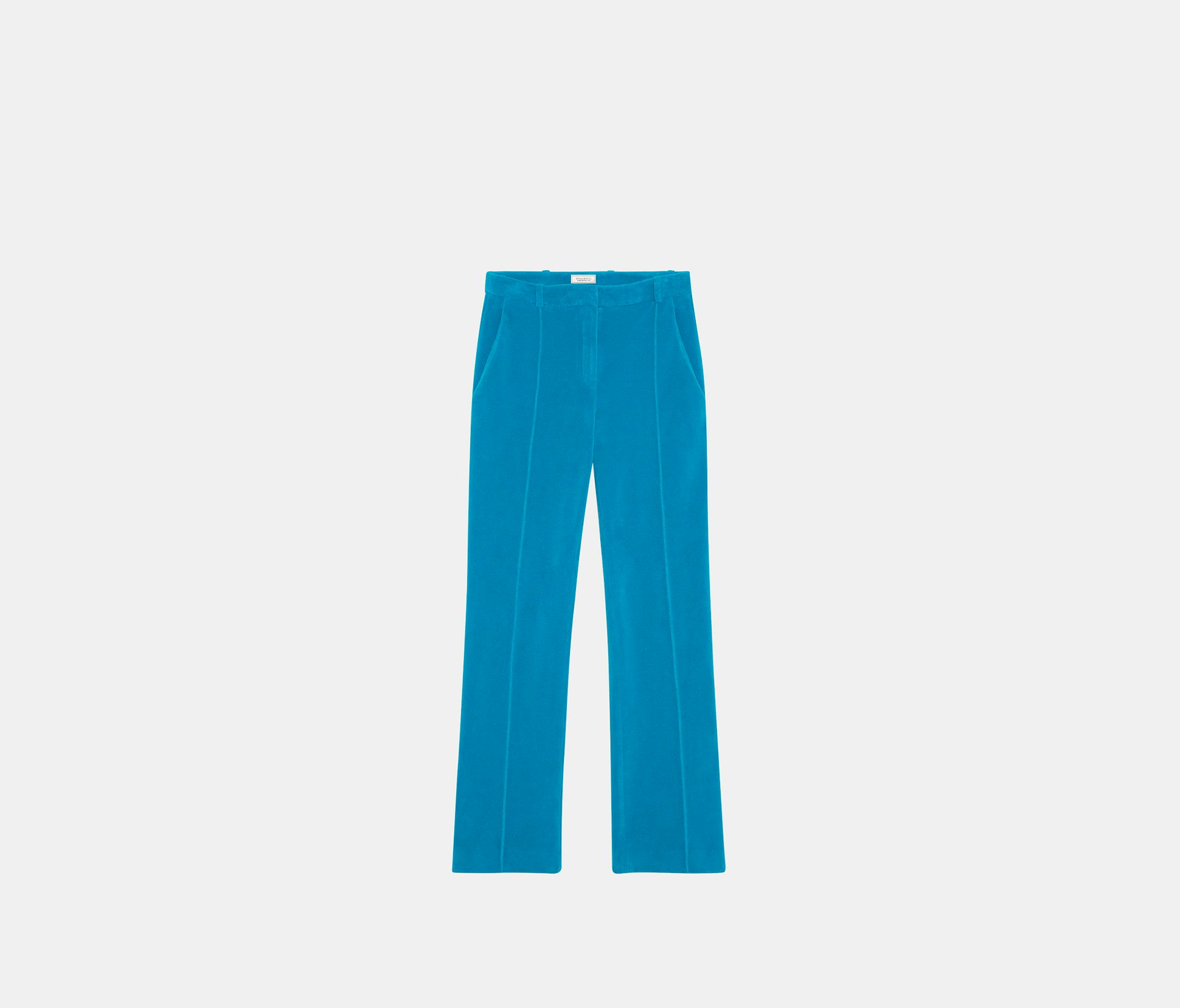 Pantalón recto de tejido de rizo