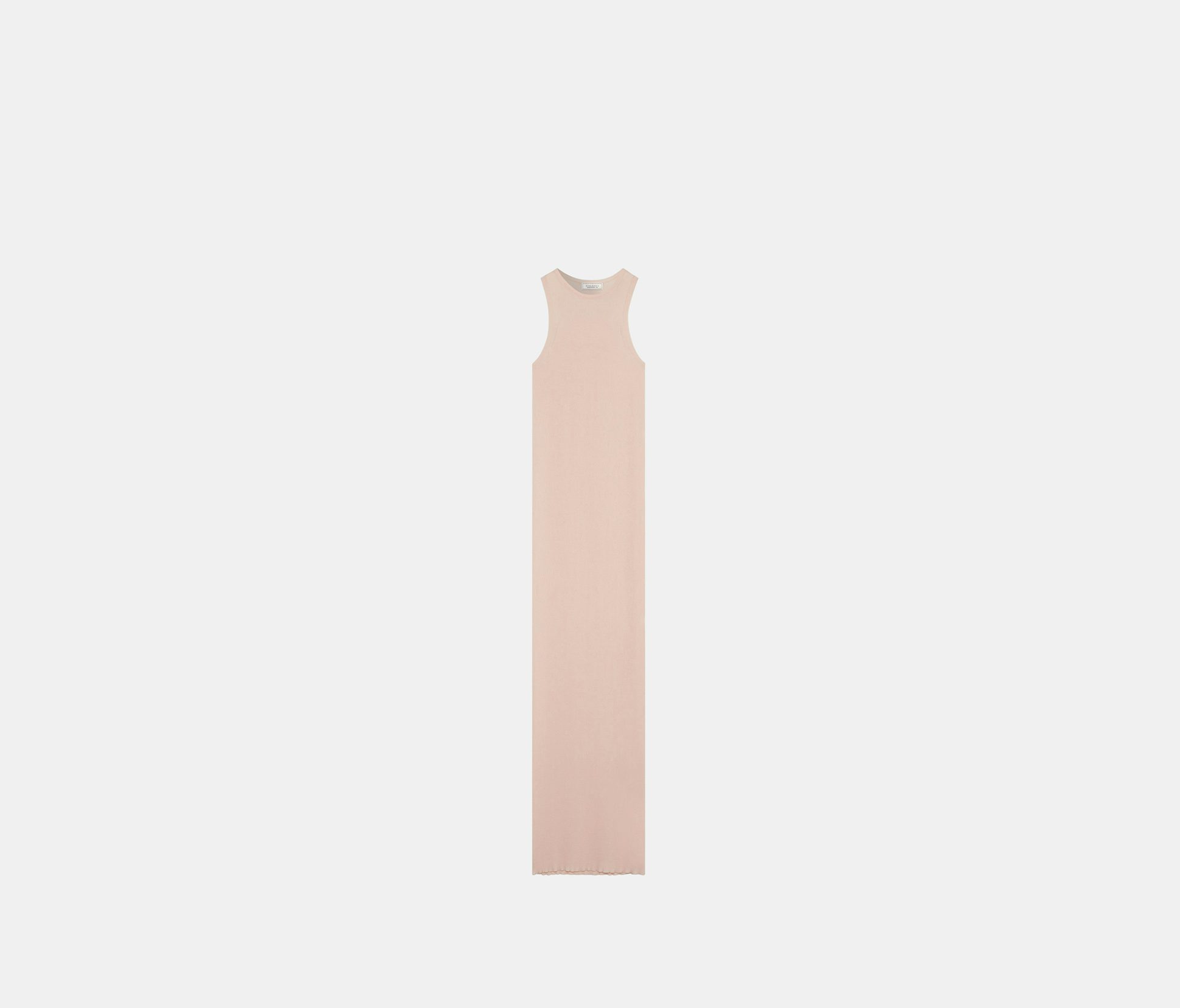 Vestido sin mangas de punto fino