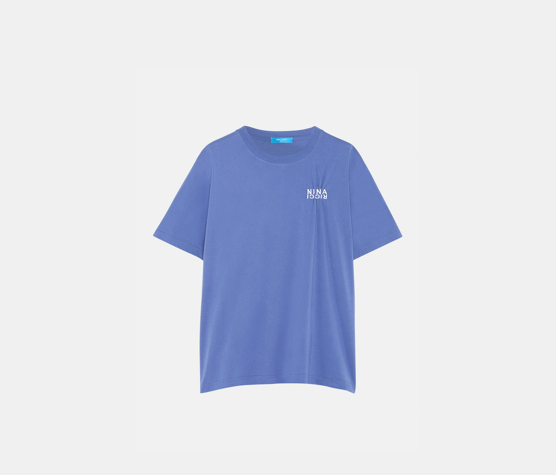 T-shirt en jersey de coton bleu Klein - Nina Ricci