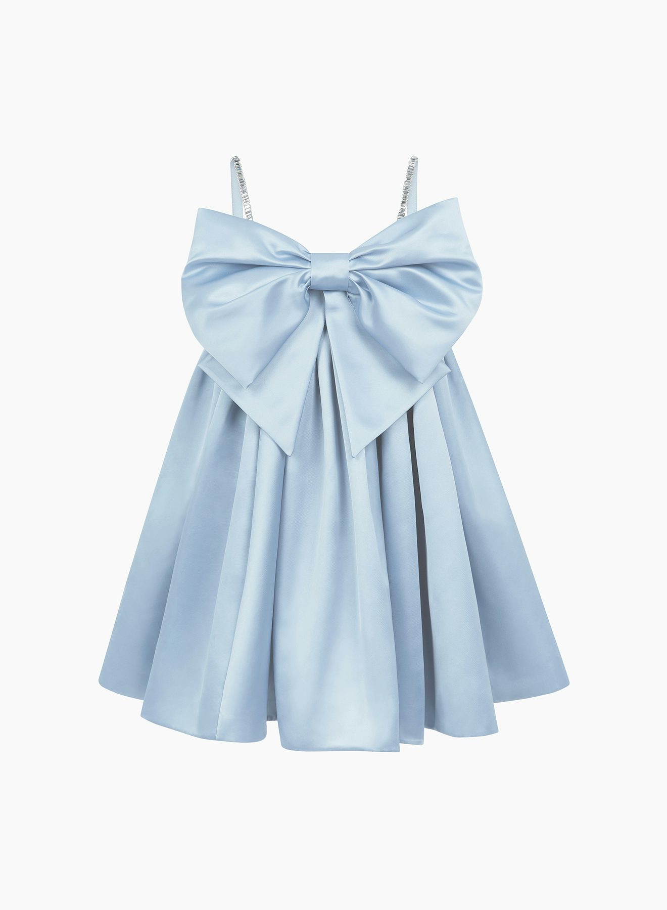 Bow front flared dress in bluette - Nina Ricci