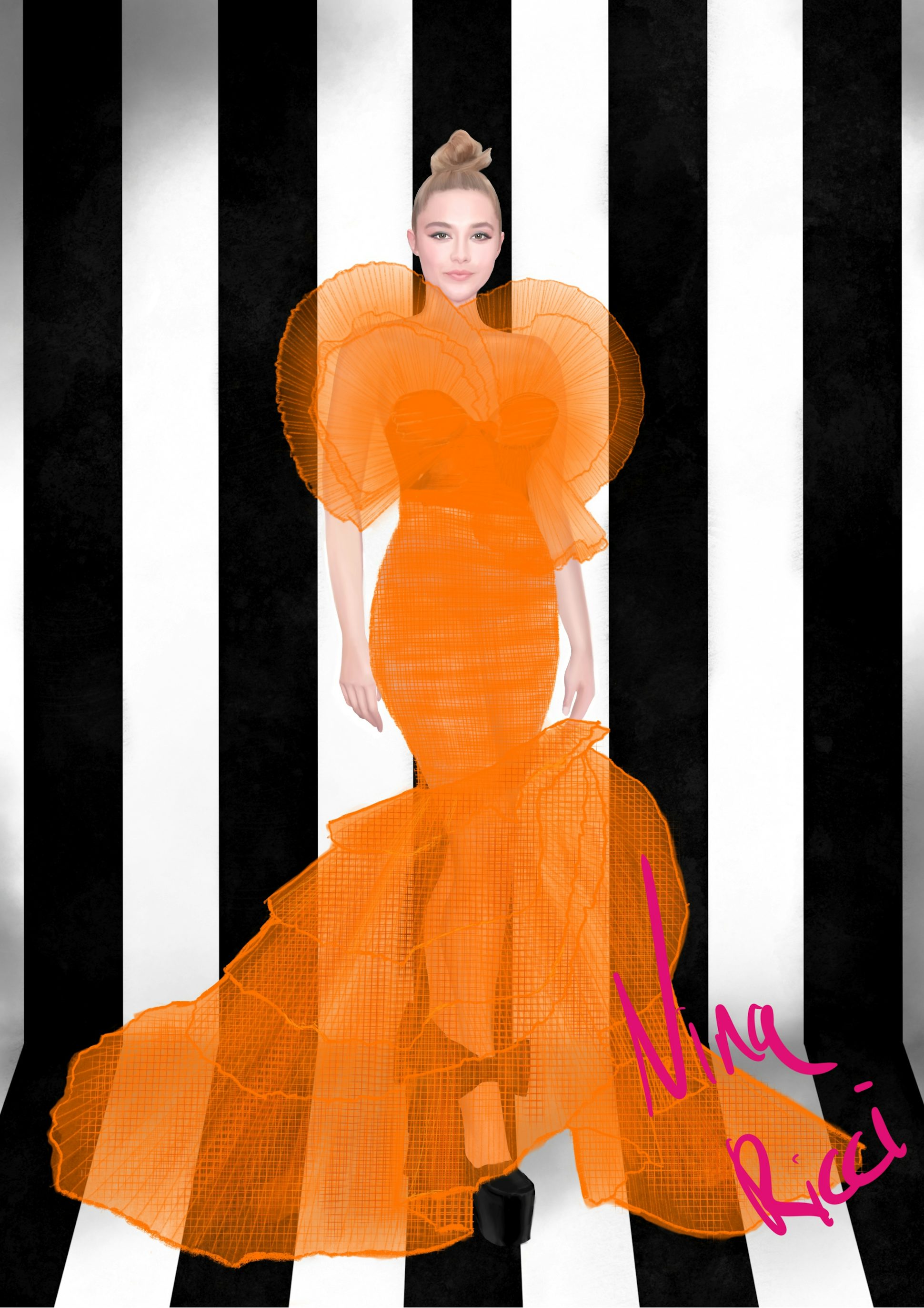 Florence Pugh's Gown by Harris Reed