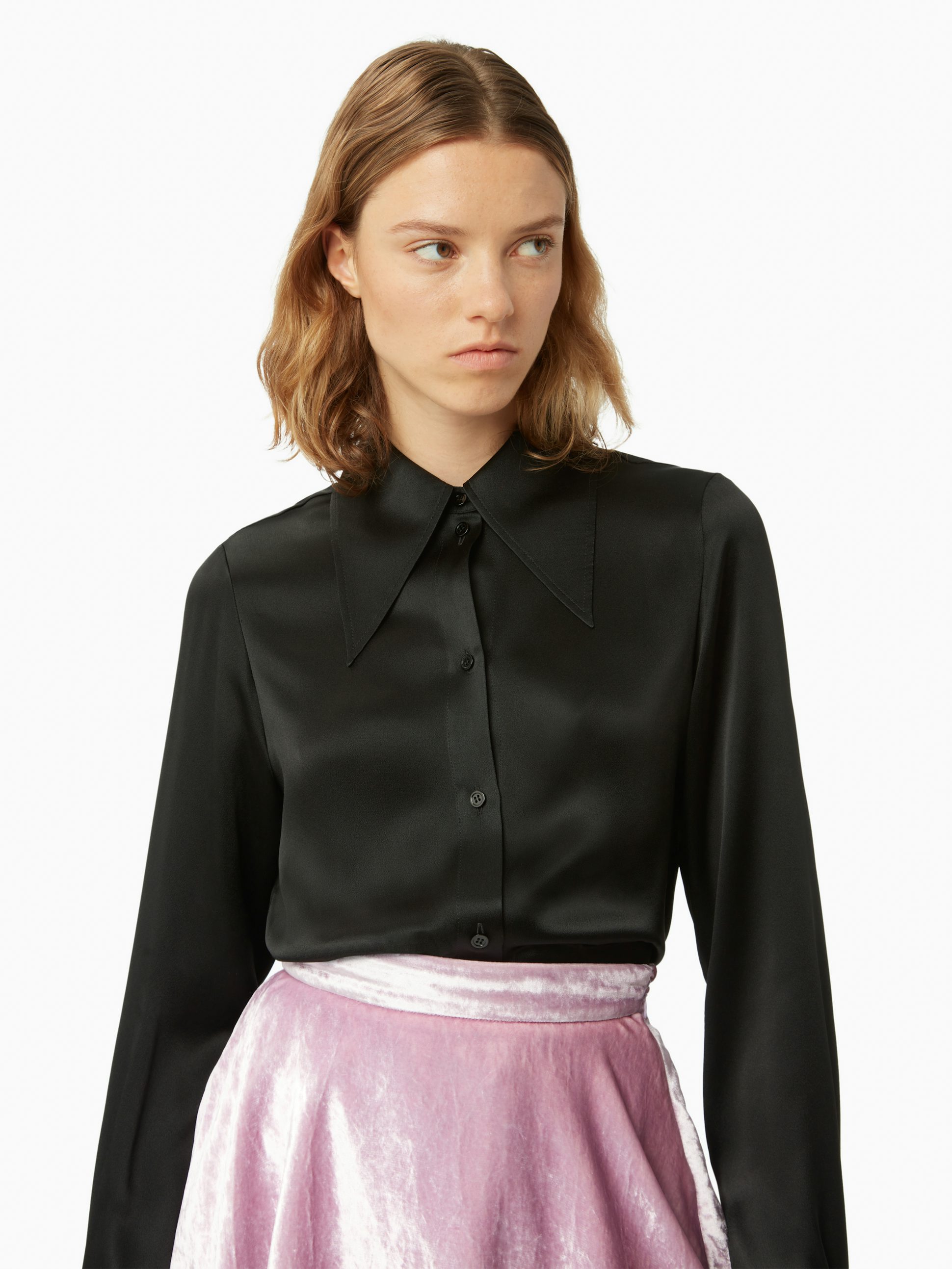 Bell cuff shirt in black - Nina Ricci