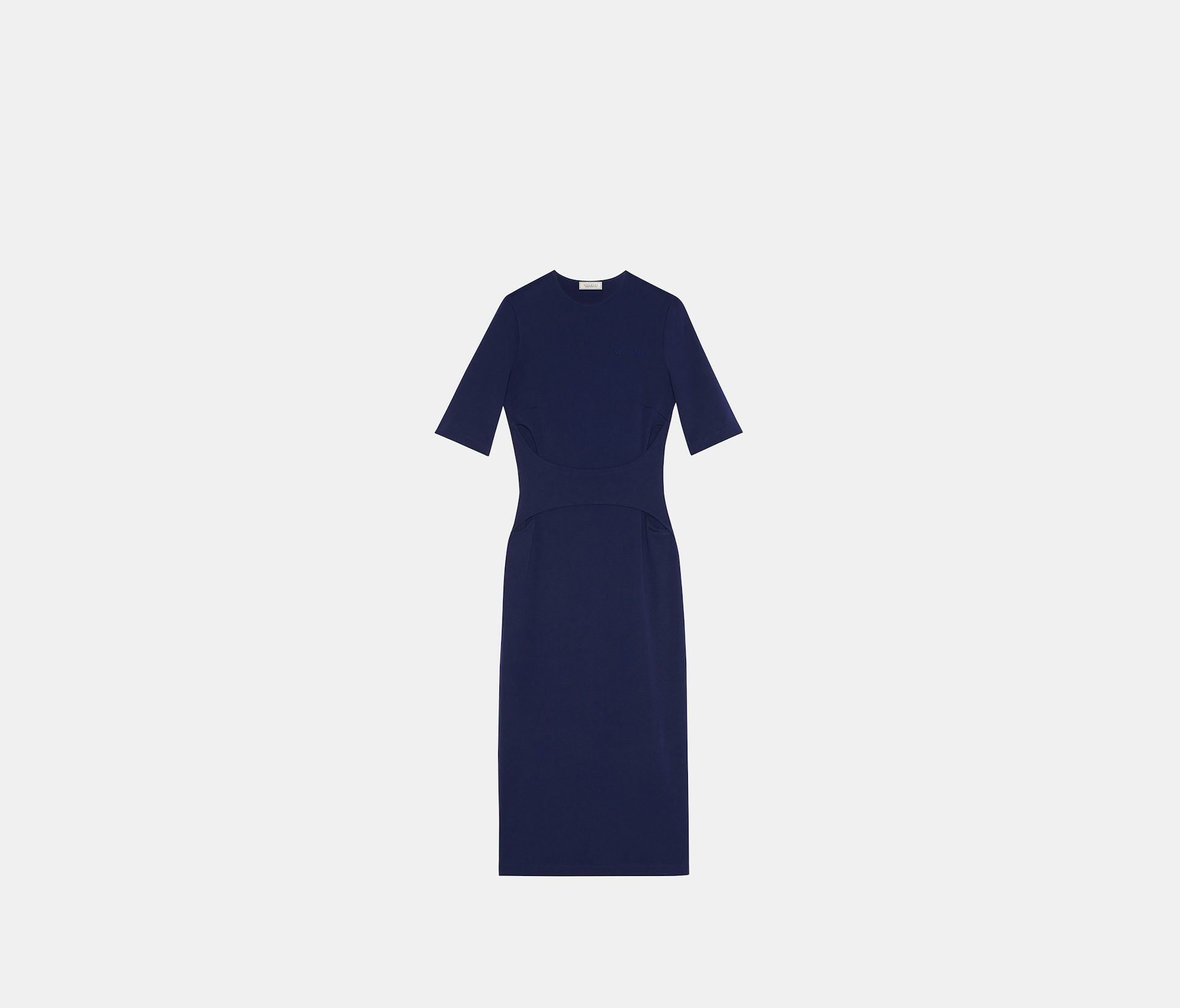 Navy Blue Jersey hips cutout dress - Nina Ricci