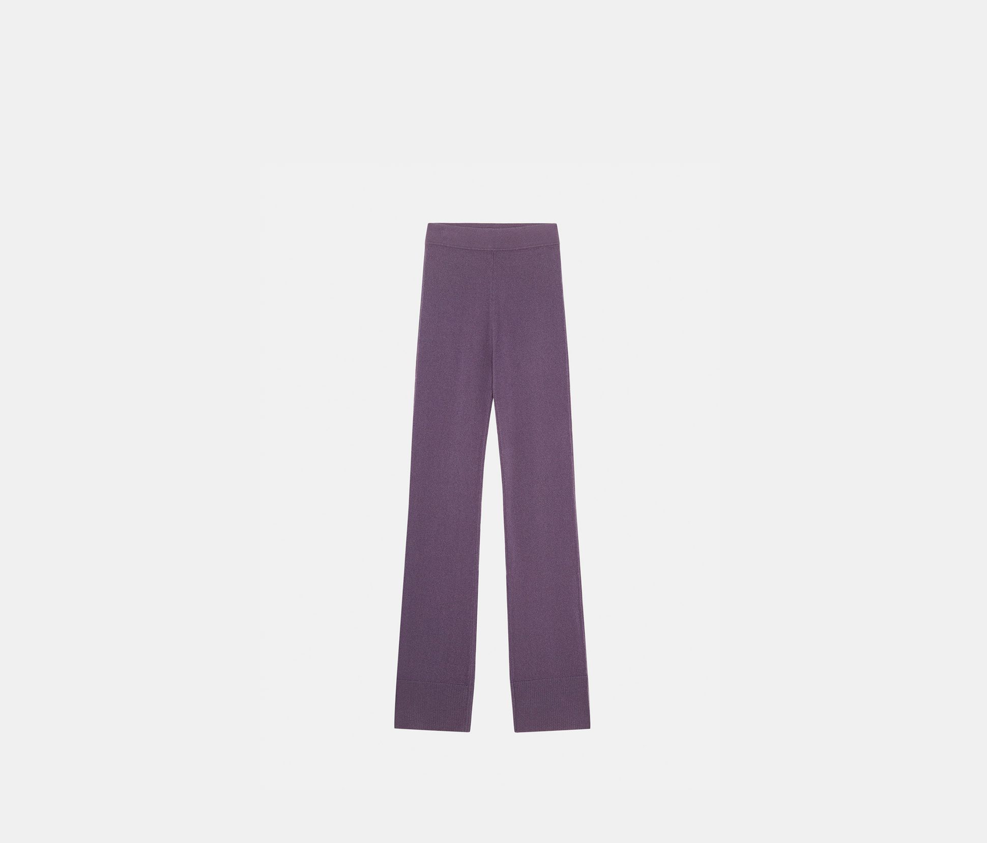 Pantalon en cachemire intarsia lilas - Nina Ricci