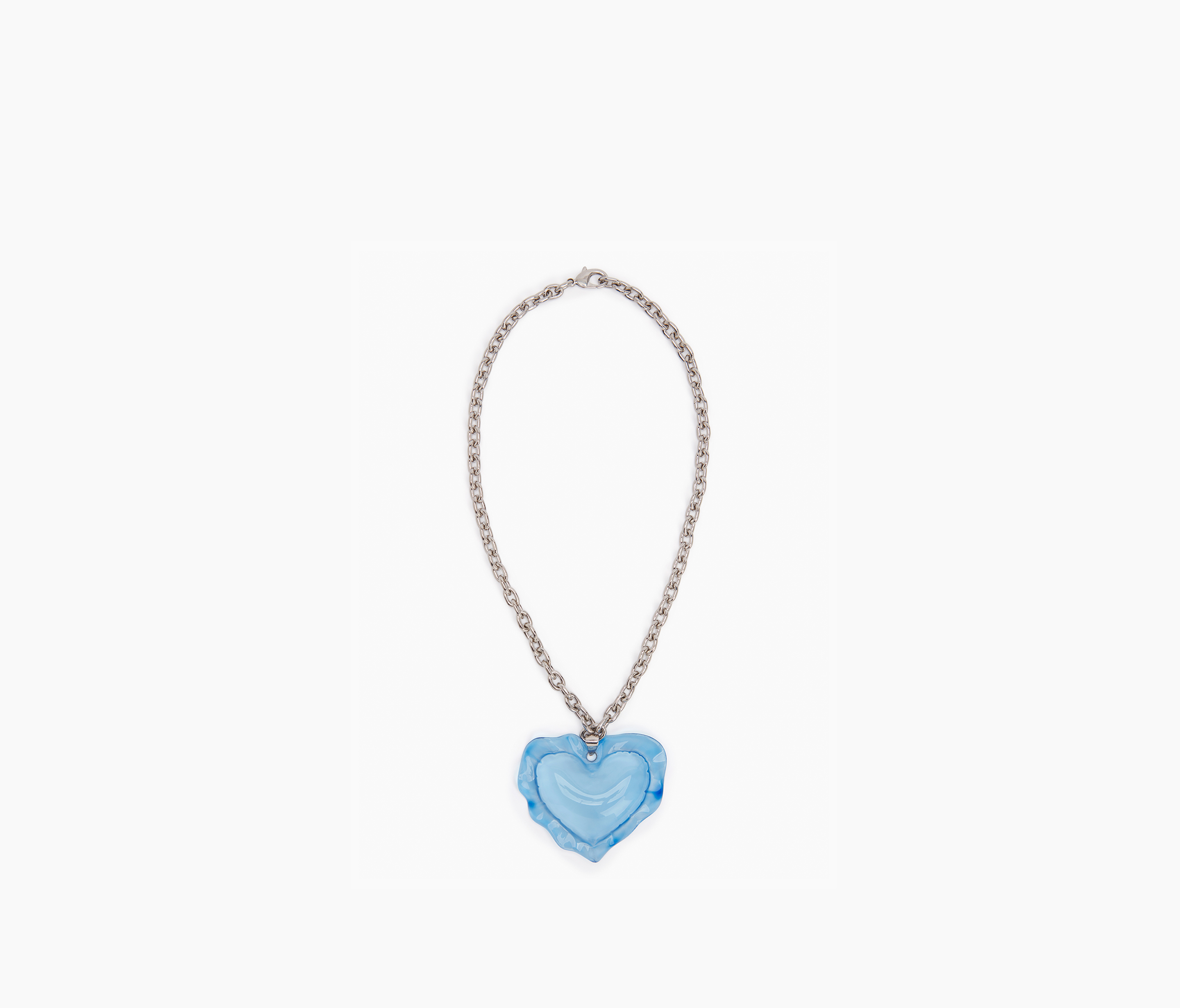 Cushion heart necklace in sky blue - Nina Ricci