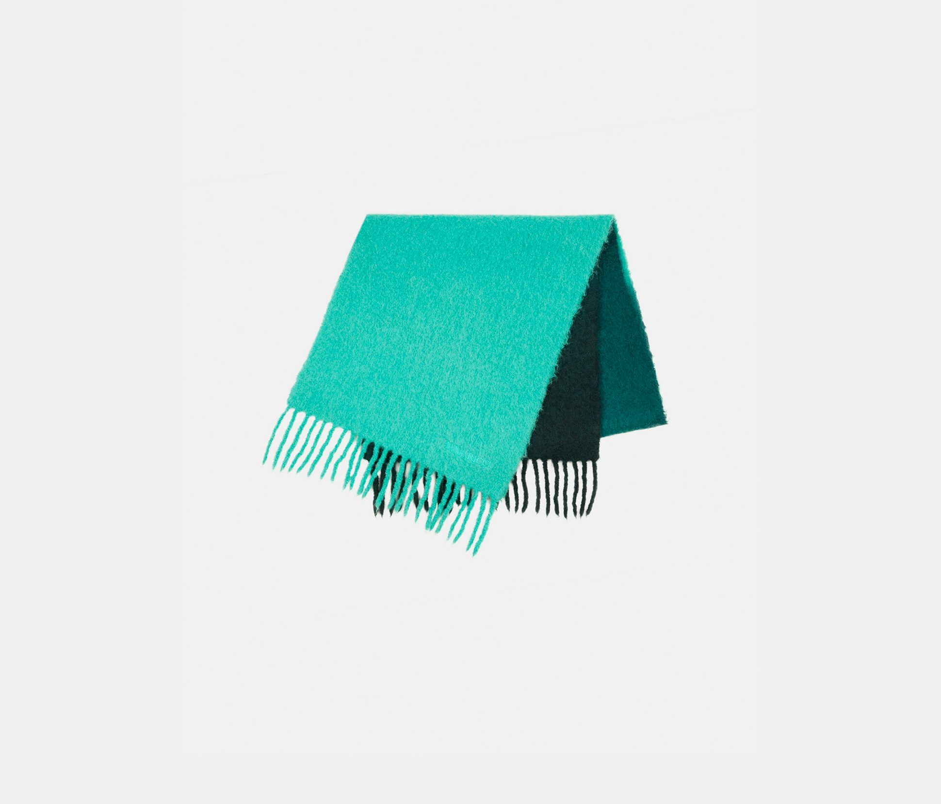Felted alpaga scarf green degraded - Nina Ricci