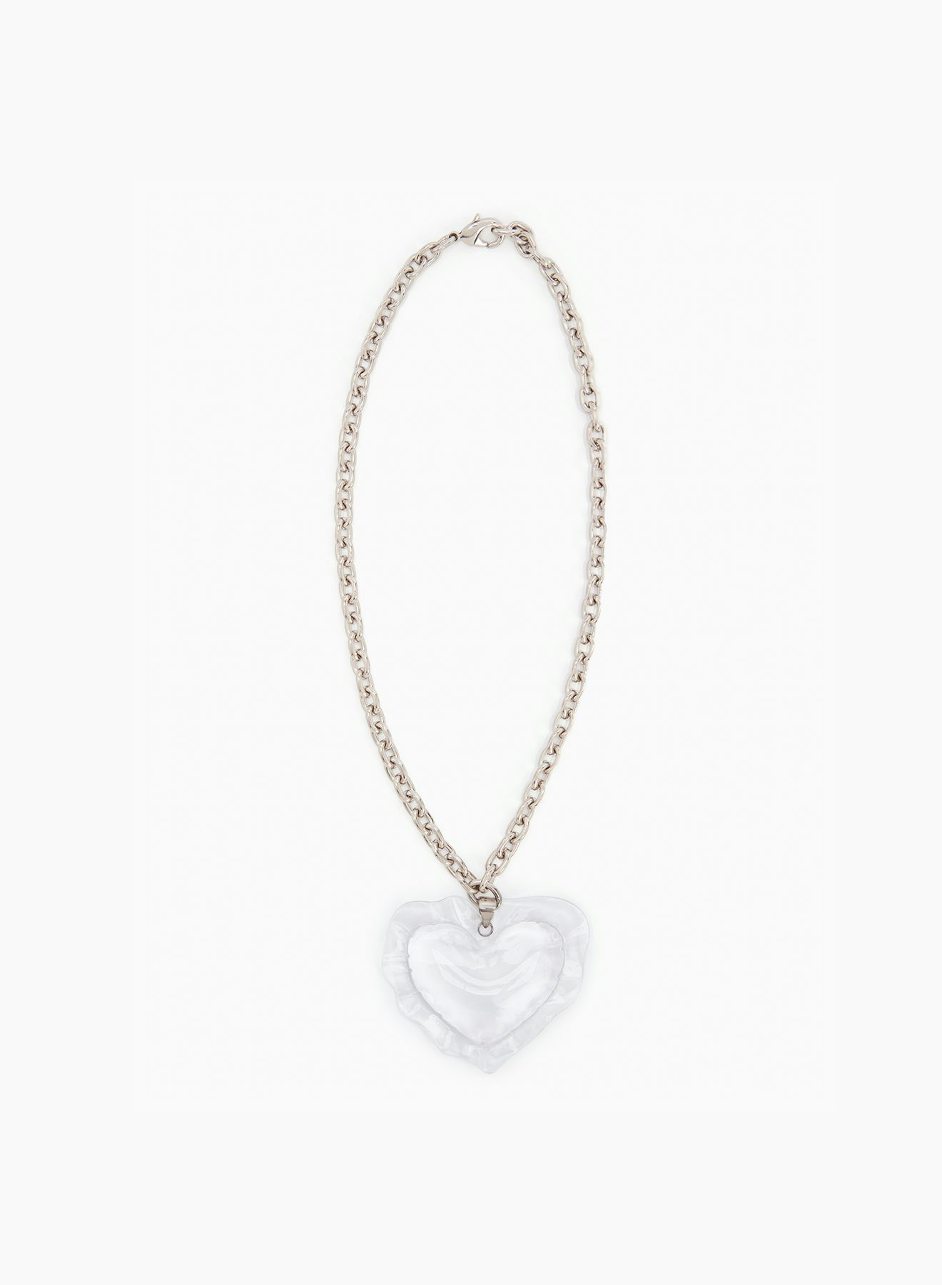 Cushion heart necklace in clear - Nina Ricci