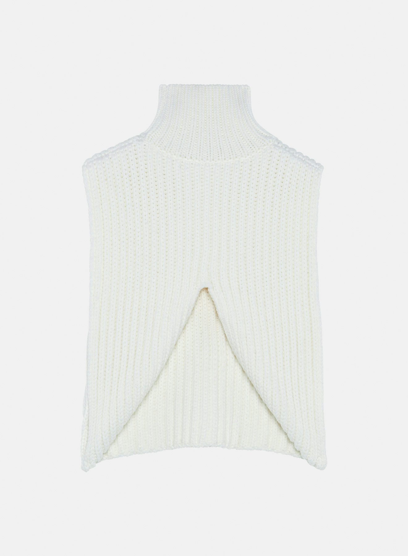 Woolen ribs sweater white - Nina Ricci