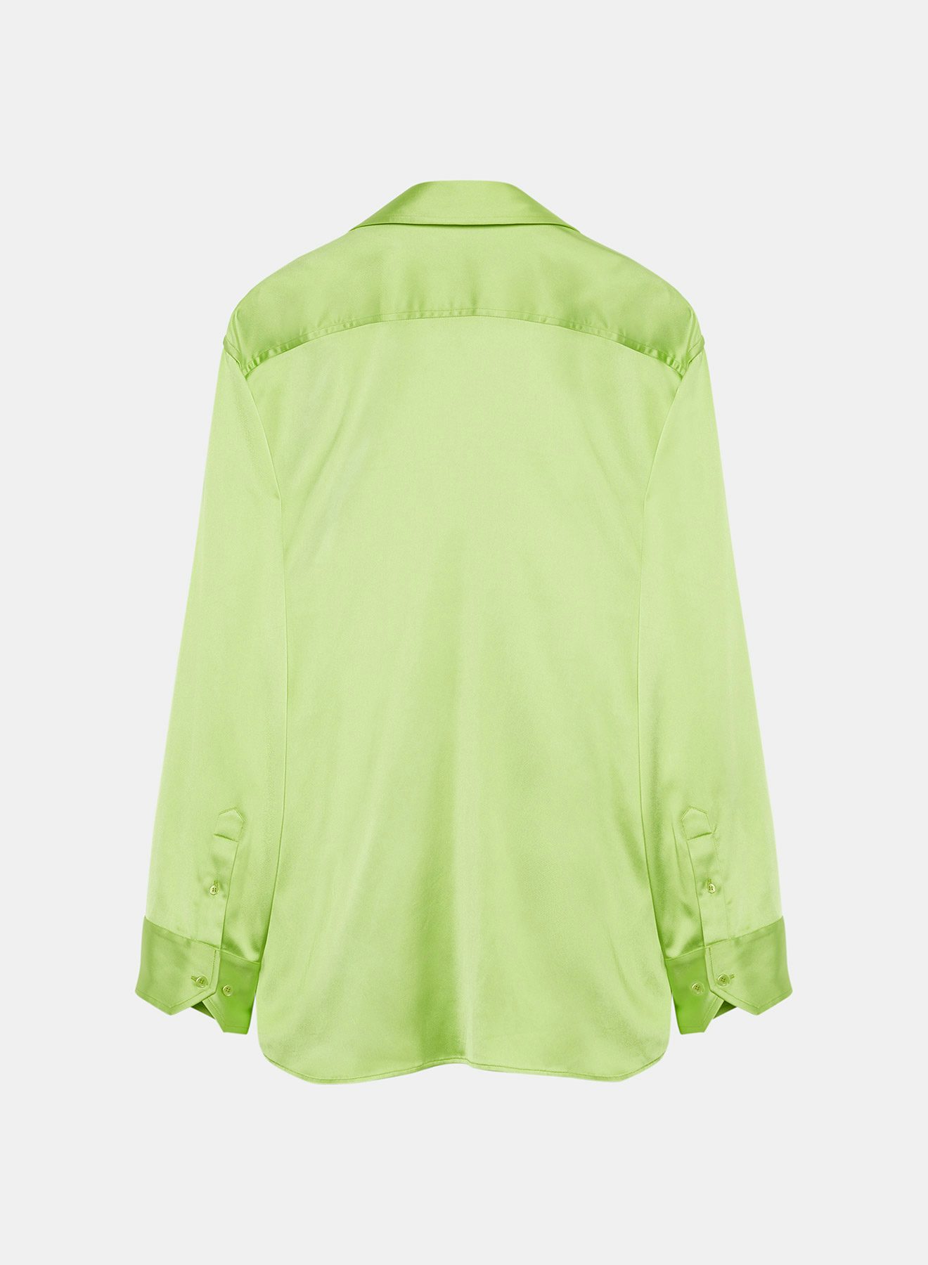 Blusa cruzada de satén verde - Nina Ricci