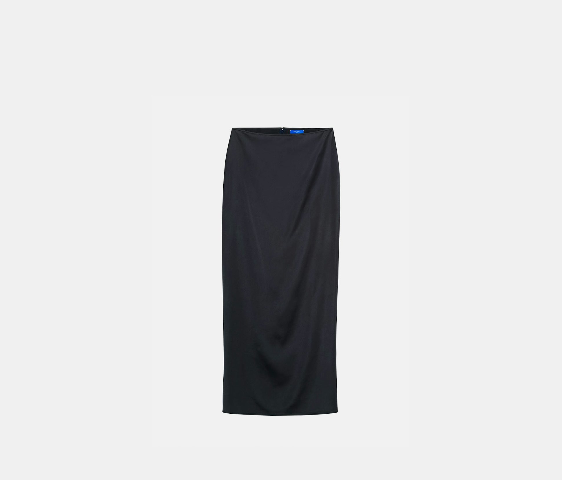 Jupe droite en satin marine foncé - Nina Ricci