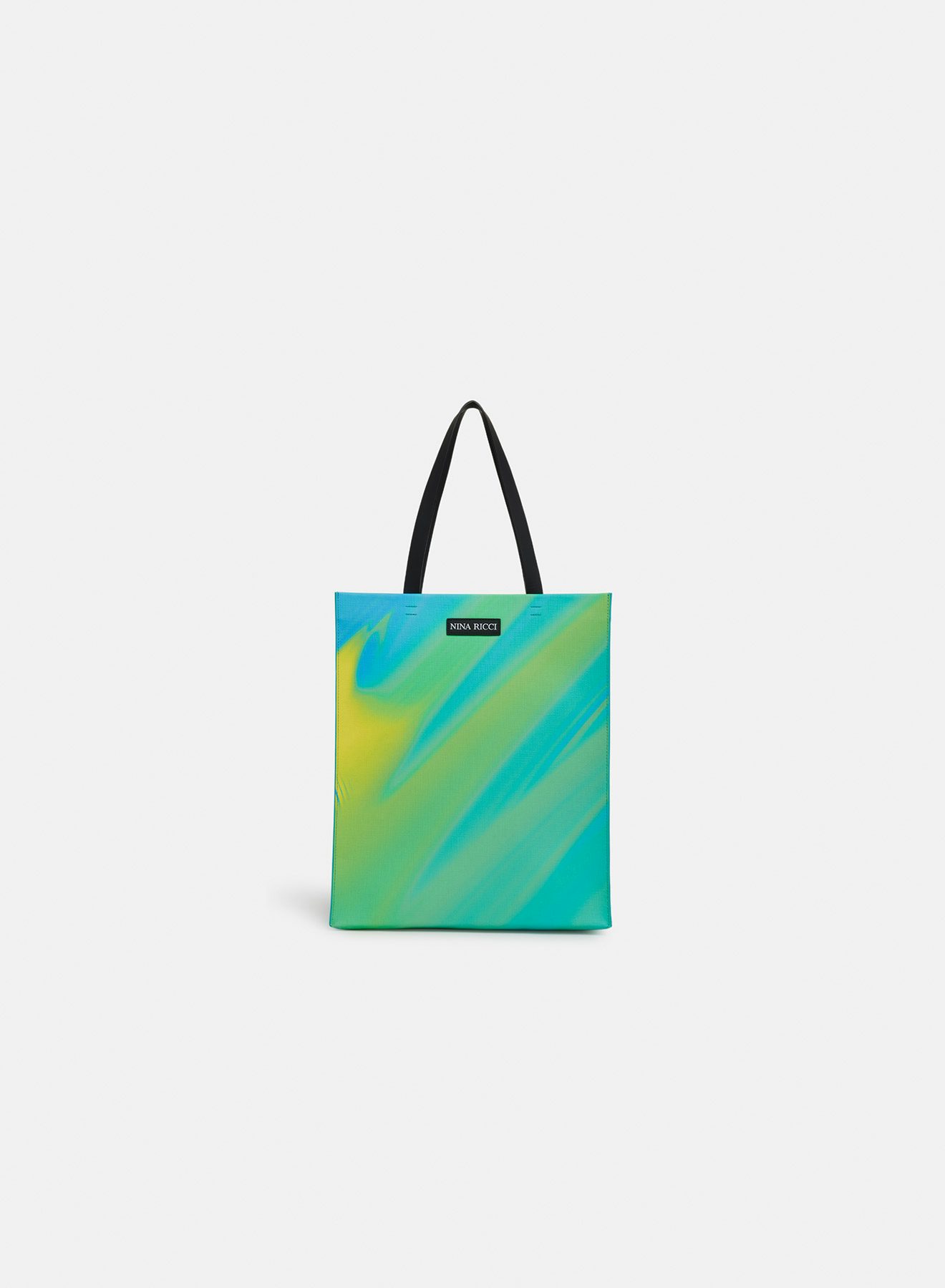 Big coated canvas tote bag green - Nina Ricci