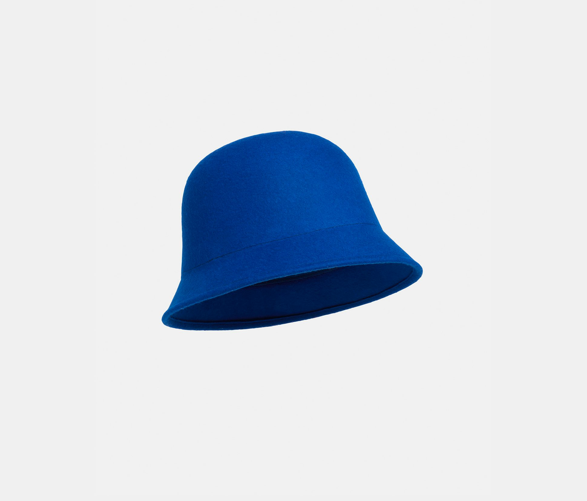 Chapeau en feutre de laine bleu Klein - Nina Ricci