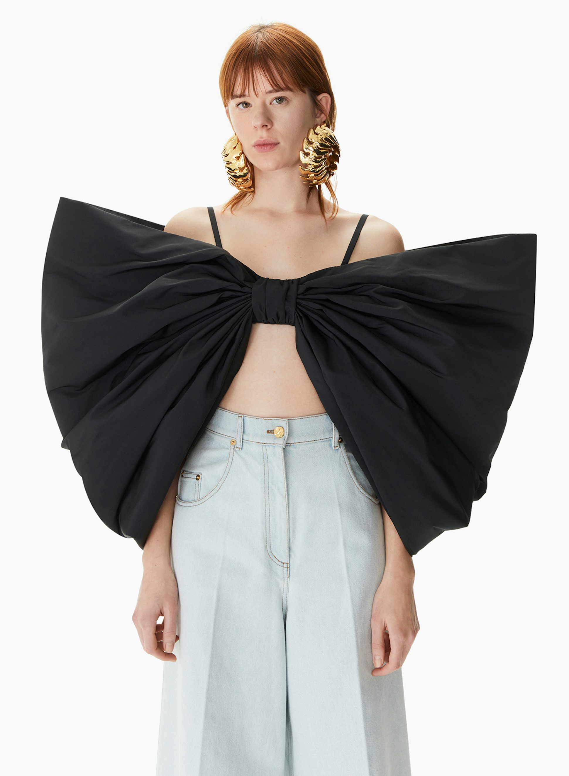 Taffeta Bow Top Black - Nina Ricci