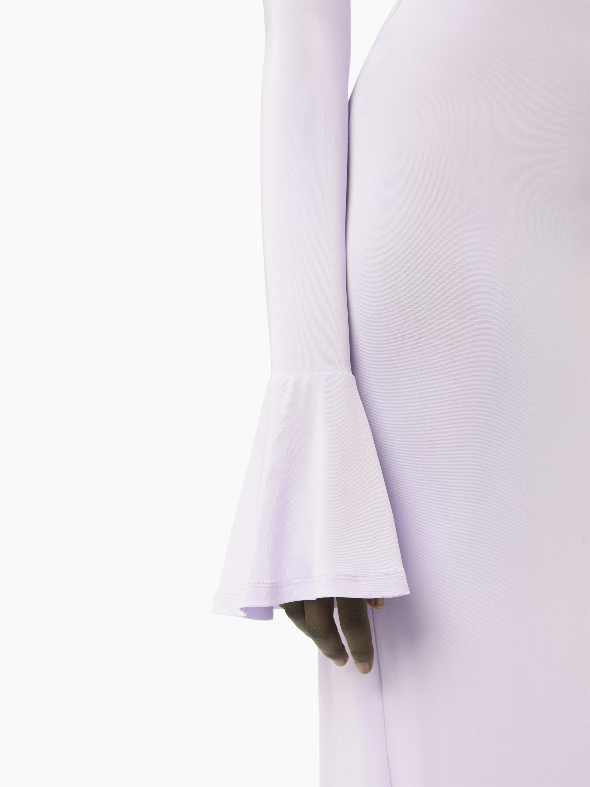 Fluid jersey midi dress in purple - Nina Ricci