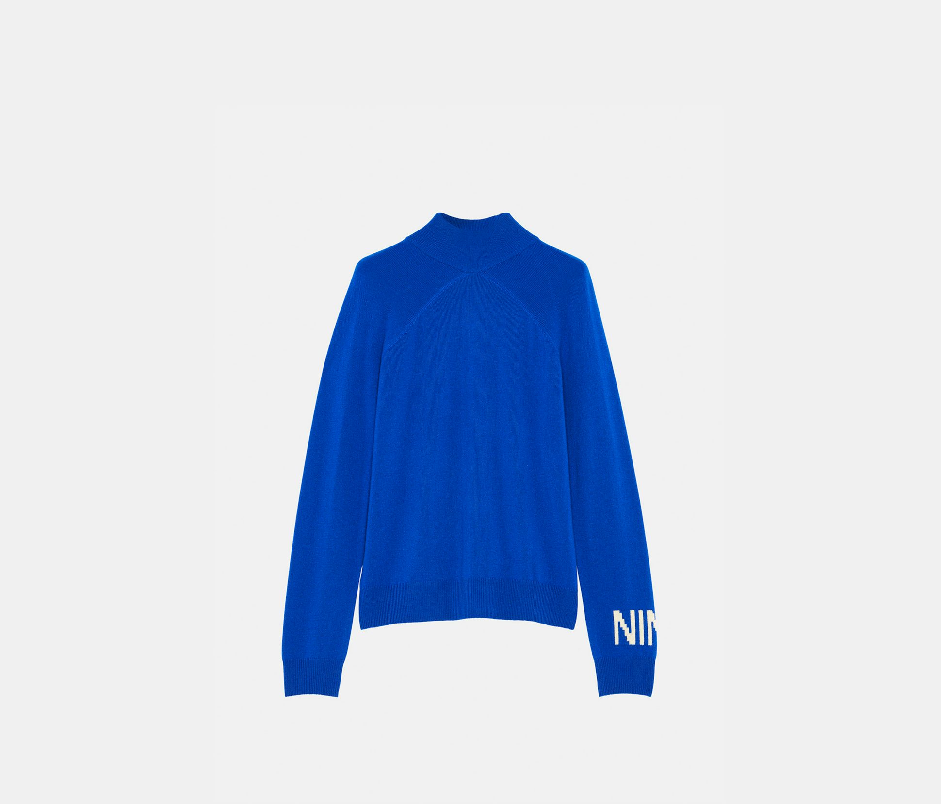 Intarsia cashmere sweater klein blue - Nina Ricci