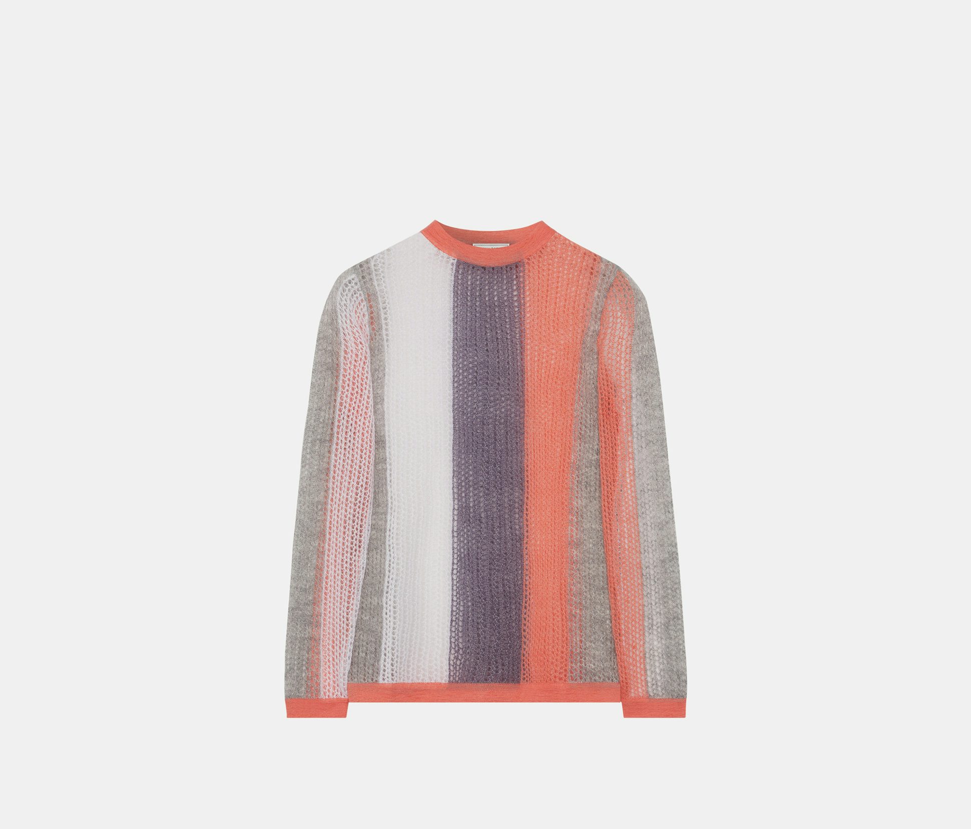 Suéter de redecilla mohair melocotón