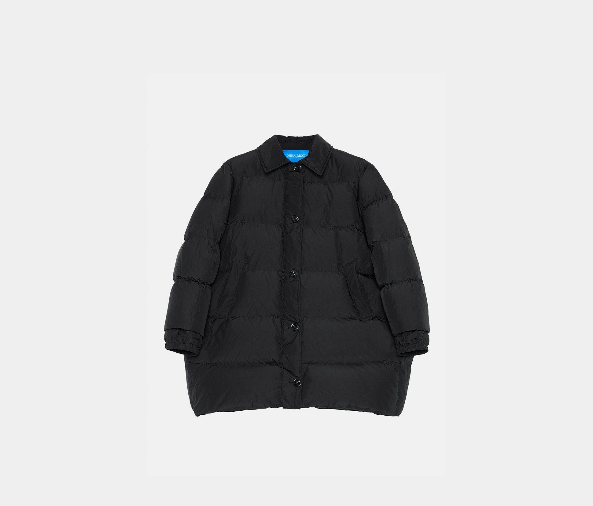 Doudoune en taffetas et plume de canard noir - Nina Ricci